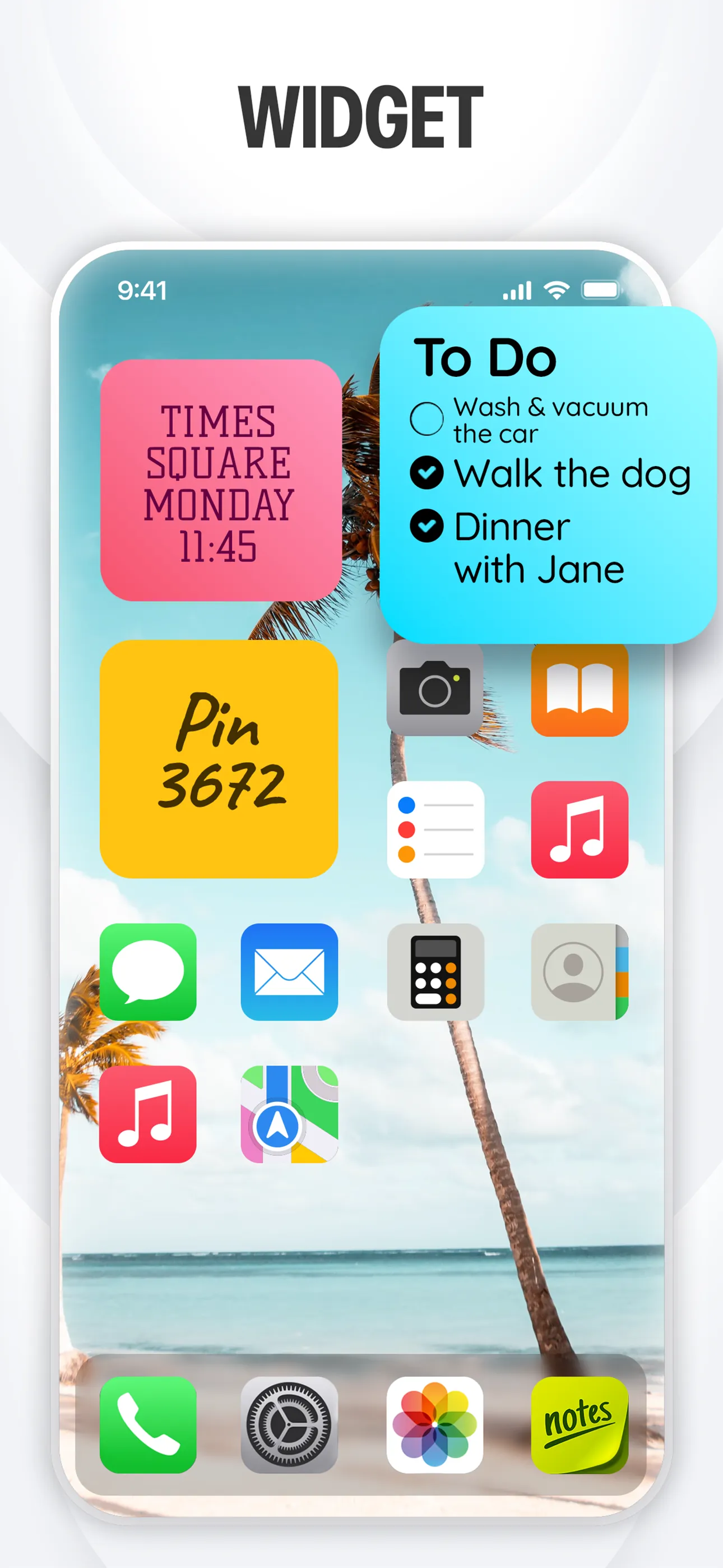 Sticky Notes & Color Widget iphone screenshot 3