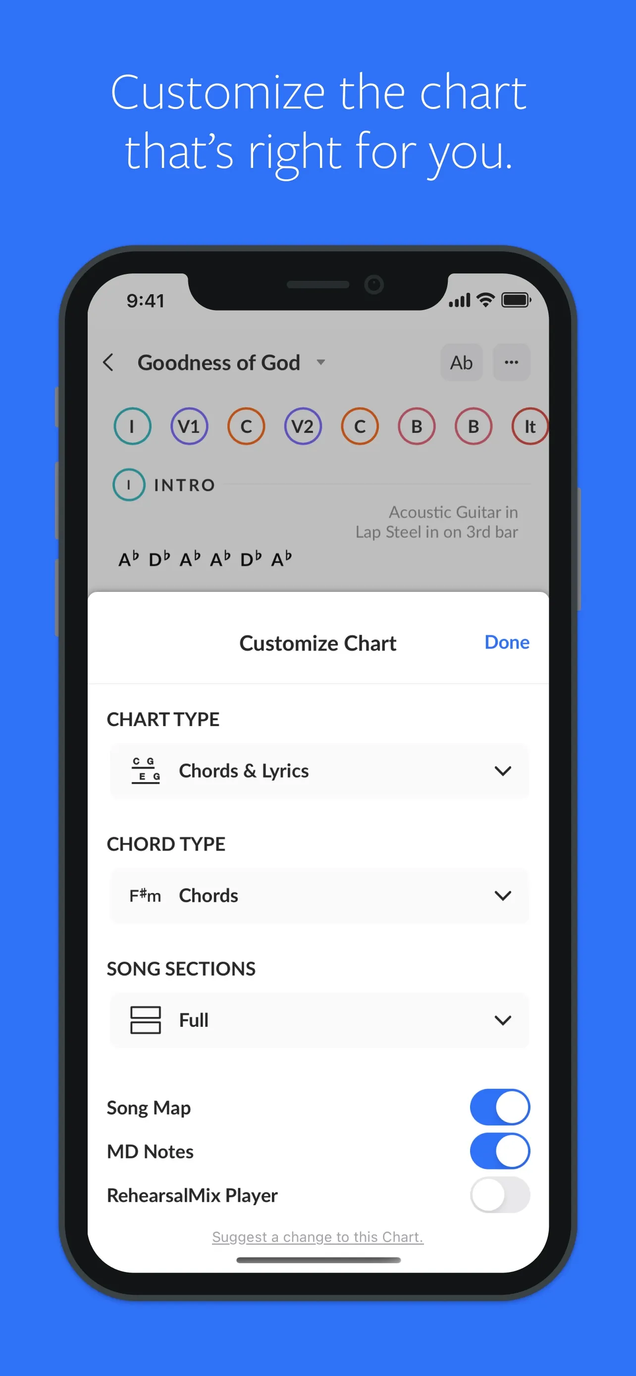 MultiTracks.com ChartBuilder iphone screenshot 4
