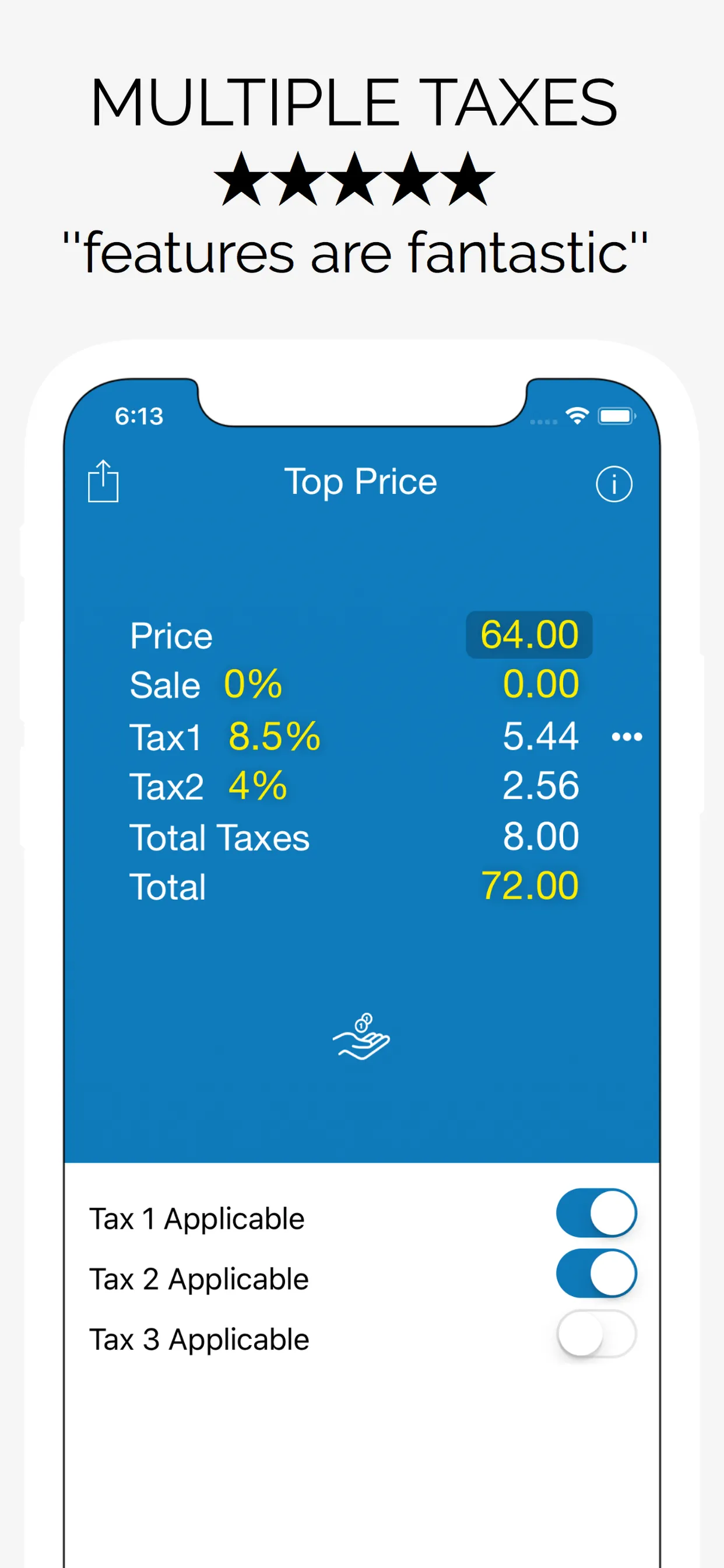 Sales Tax Discount Calculator iphone screenshot 5