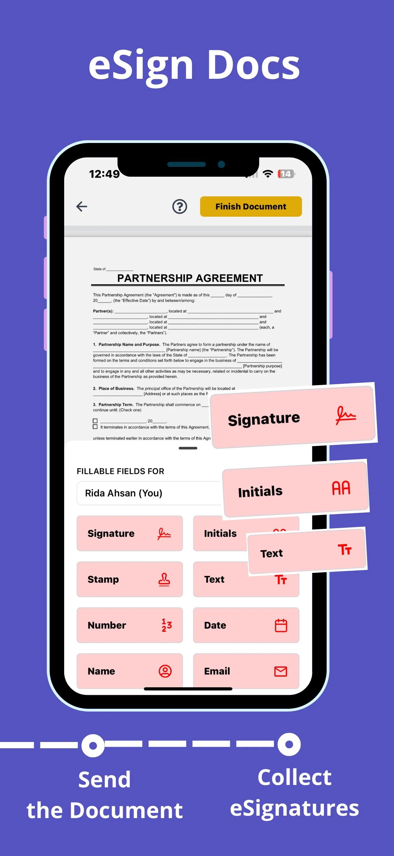BoloSign - eSign PDF Documents iphone screenshot 3