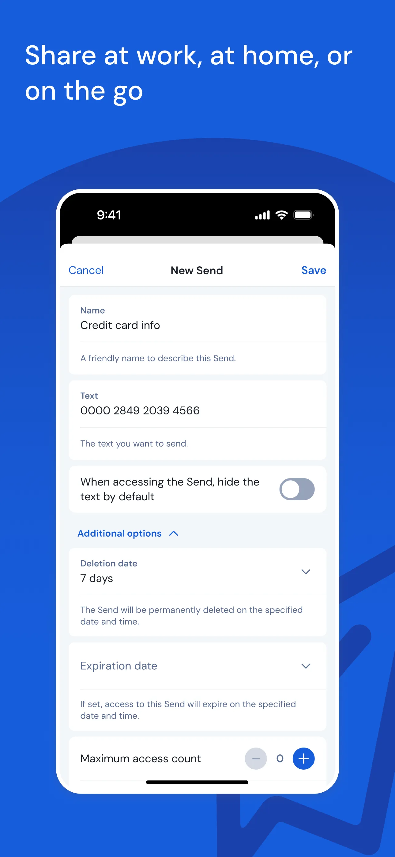Bitwarden Password Manager iphone screenshot 2