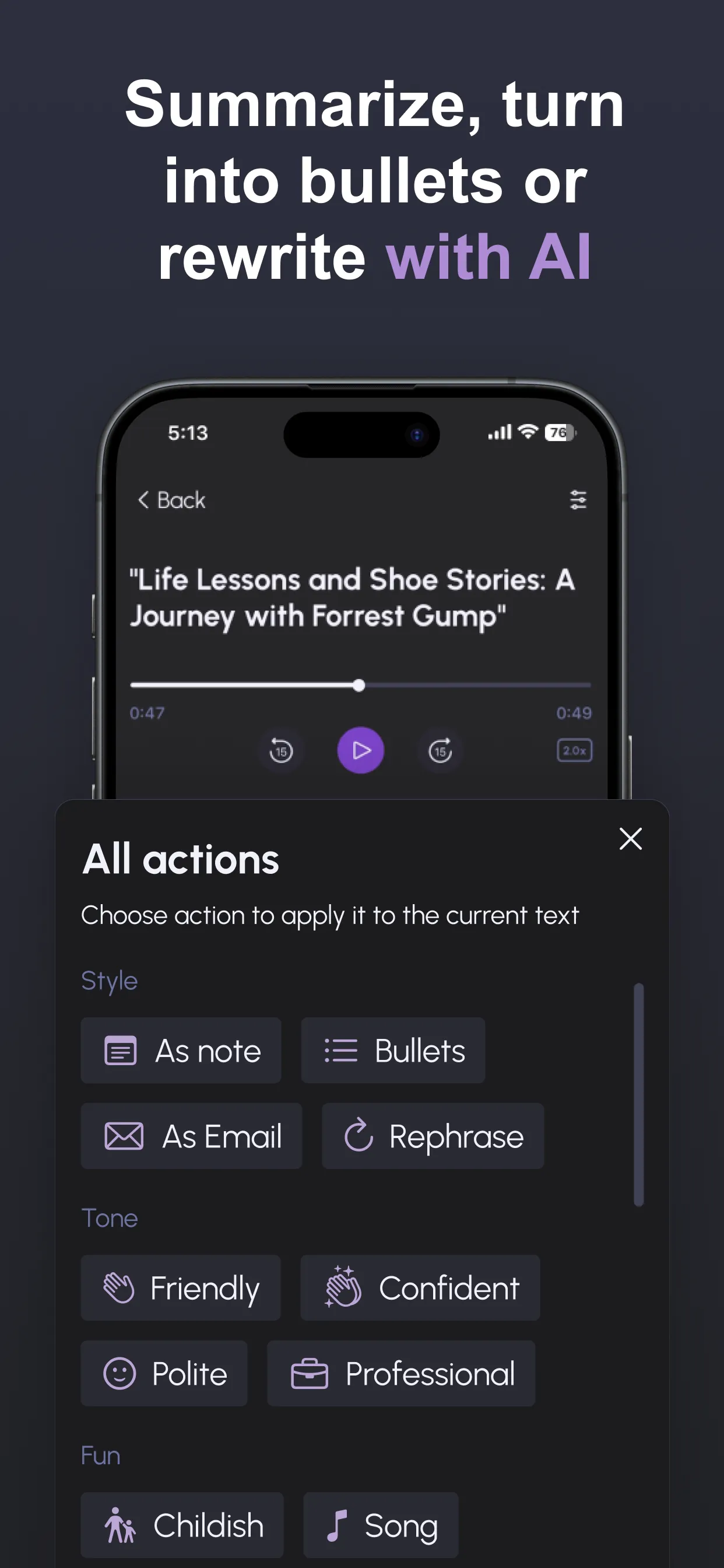 SpeakApp AI: Voice Notes iphone screenshot 4