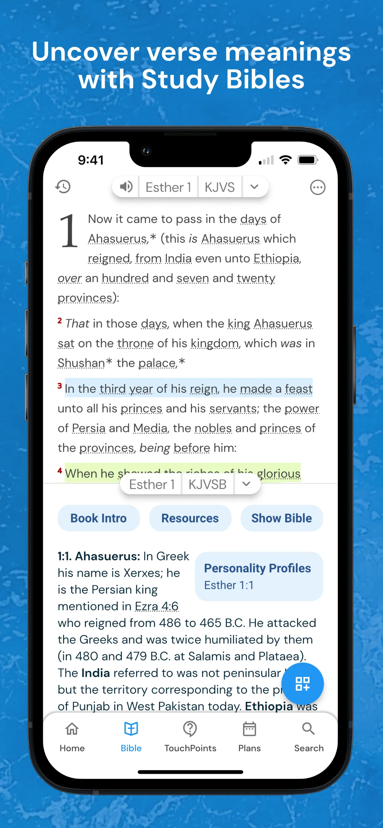 Holy Bible King James + Audio iphone screenshot 5