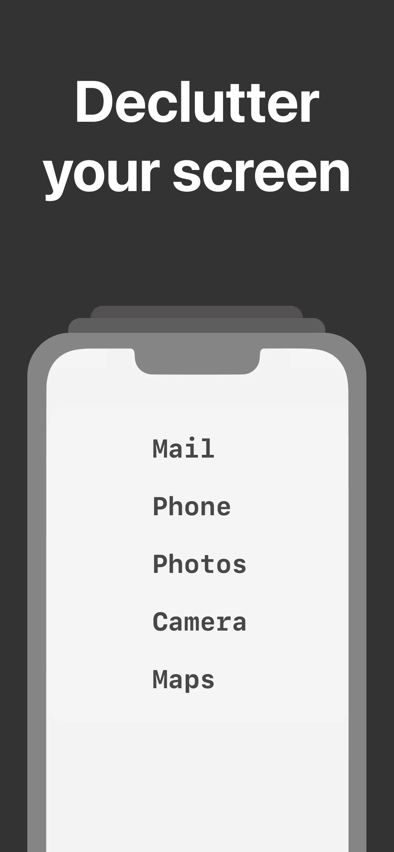 White Screen: Minimal Launcher iphone screenshot 2