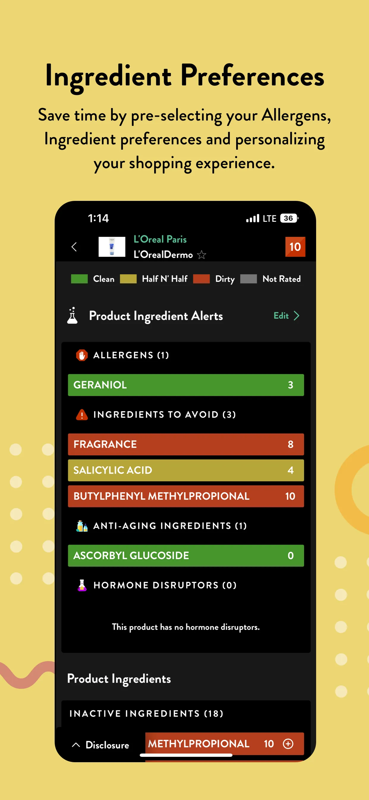 Think Dirty – Shop Clean iphone screenshot 6