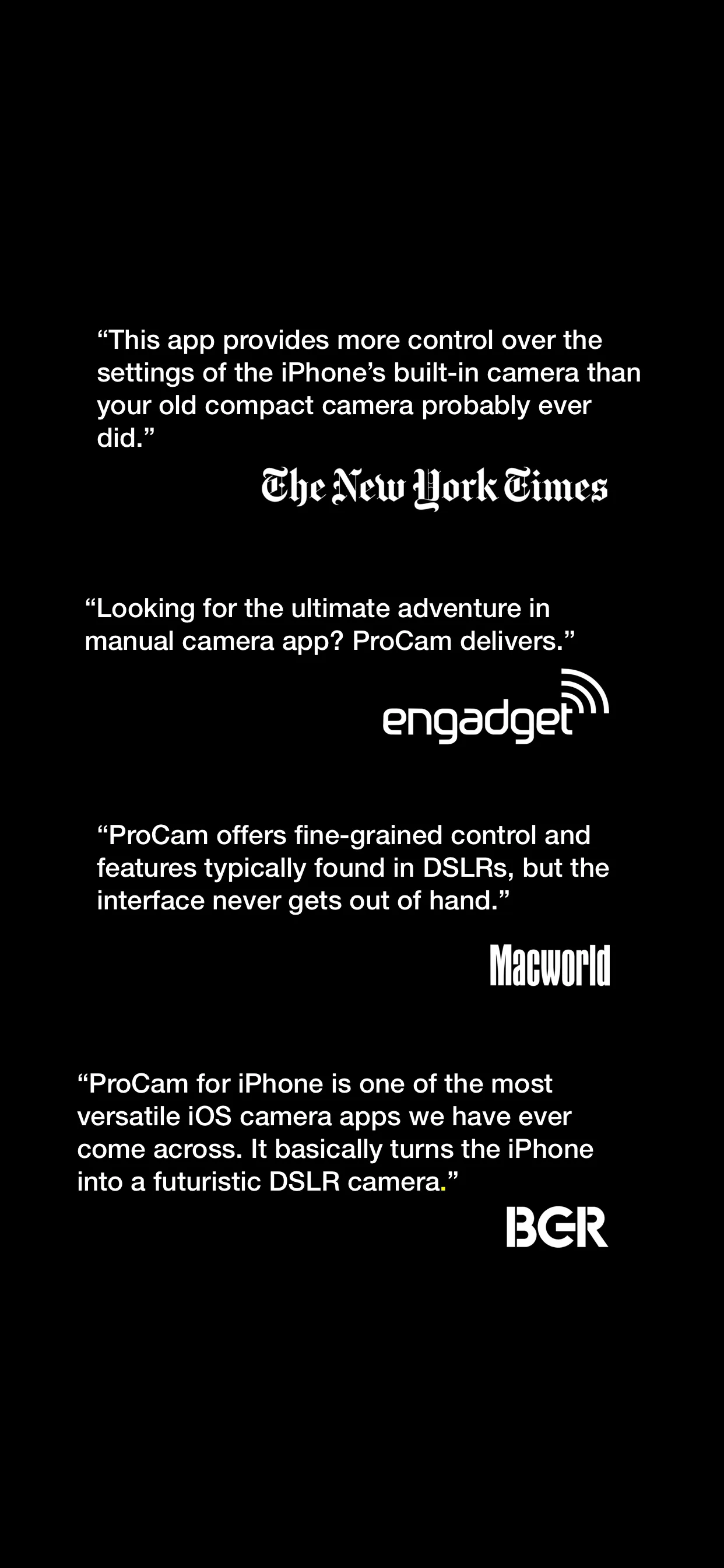 ProCam - Pro Camera iphone screenshot 10