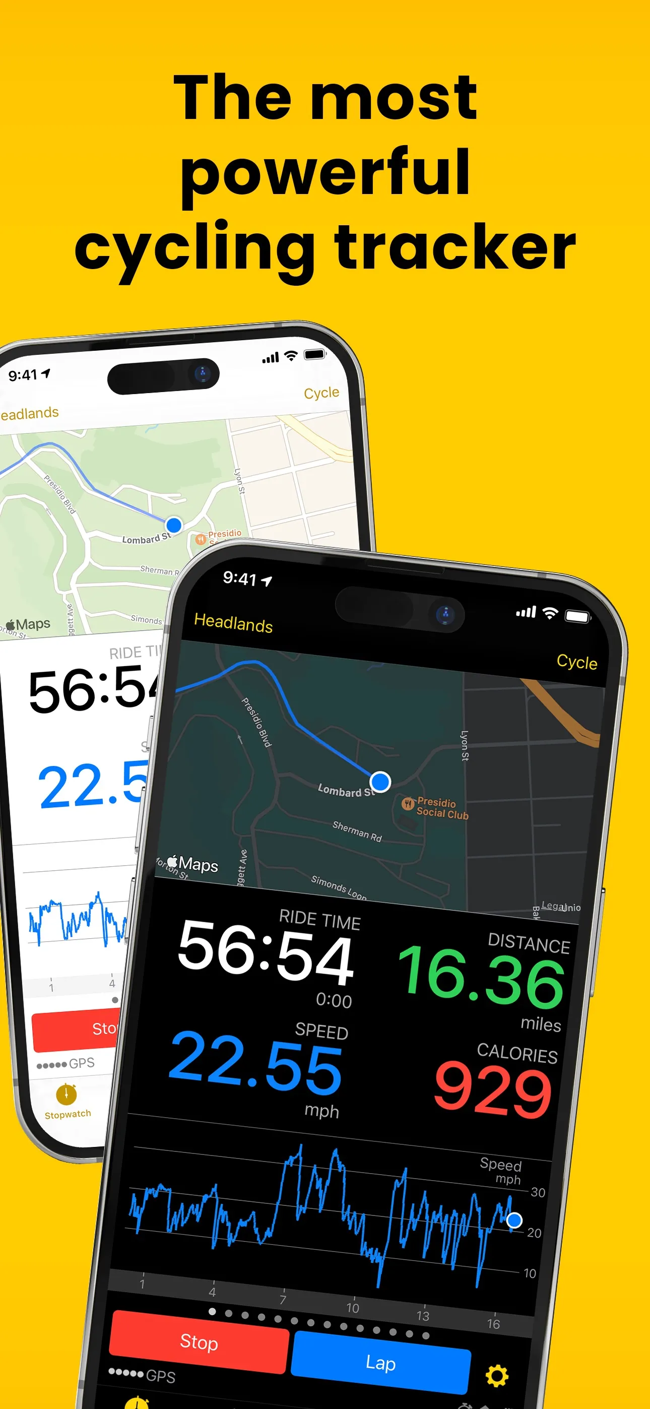 Cyclemeter Cycling GPS Tracker iphone screenshot 1