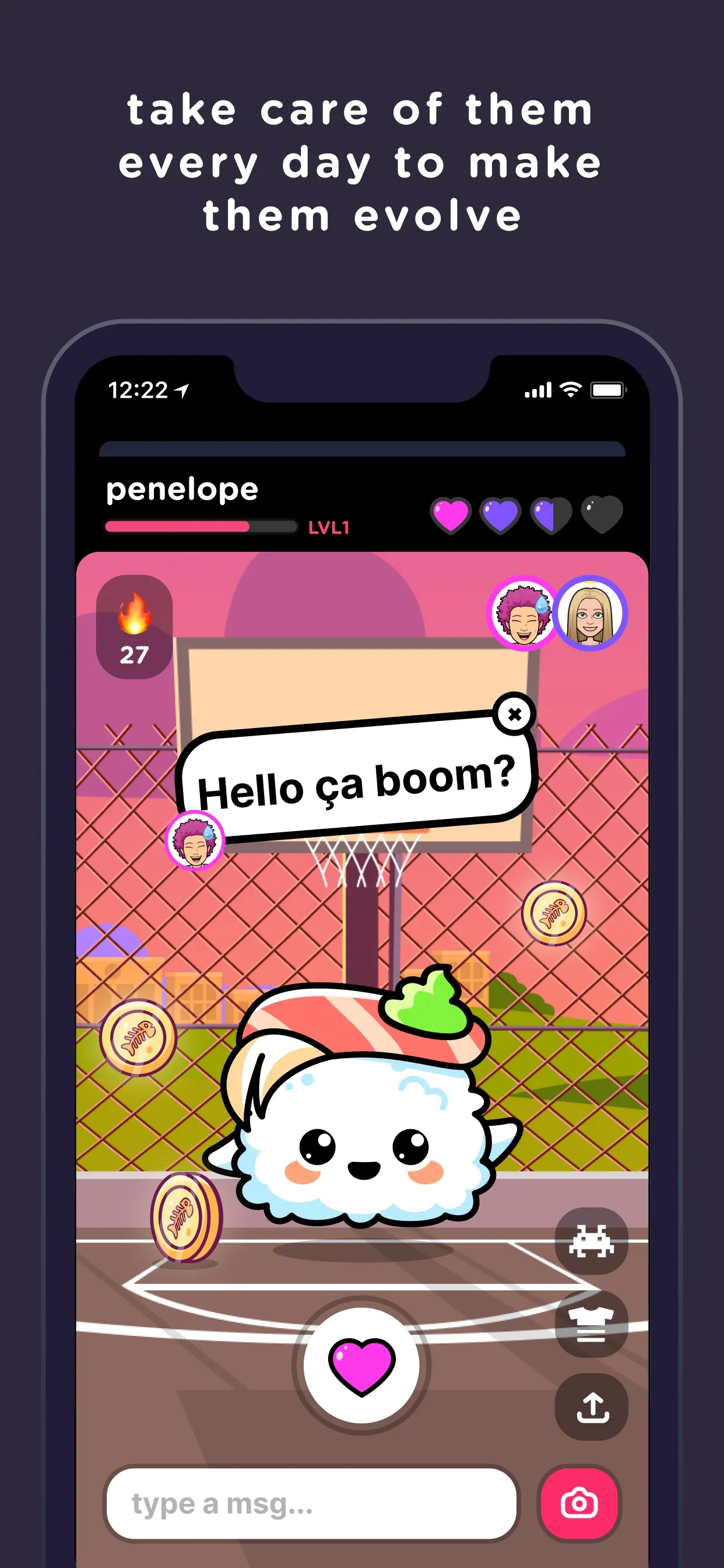 SUSH Virtual Pet Grow & Evolve iphone screenshot 4