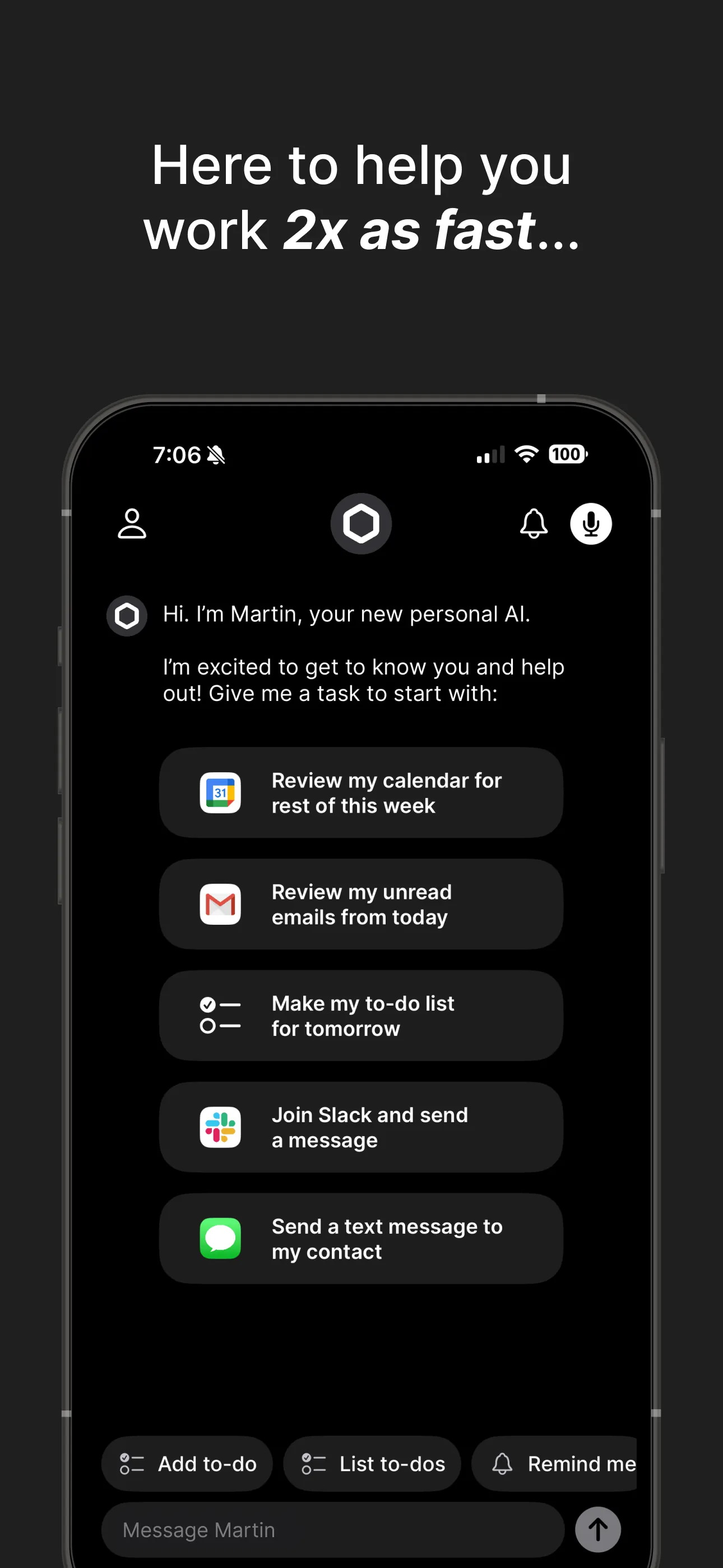 Martin: Personal Assistant iphone screenshot 3
