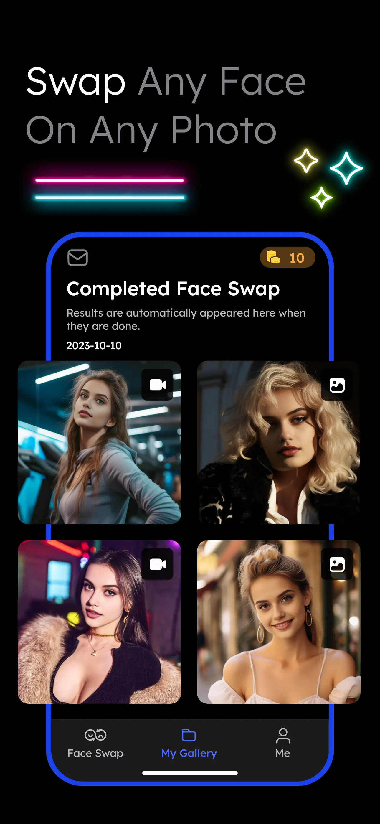 Vidqu Video & Photo Face Swap iphone screenshot 9