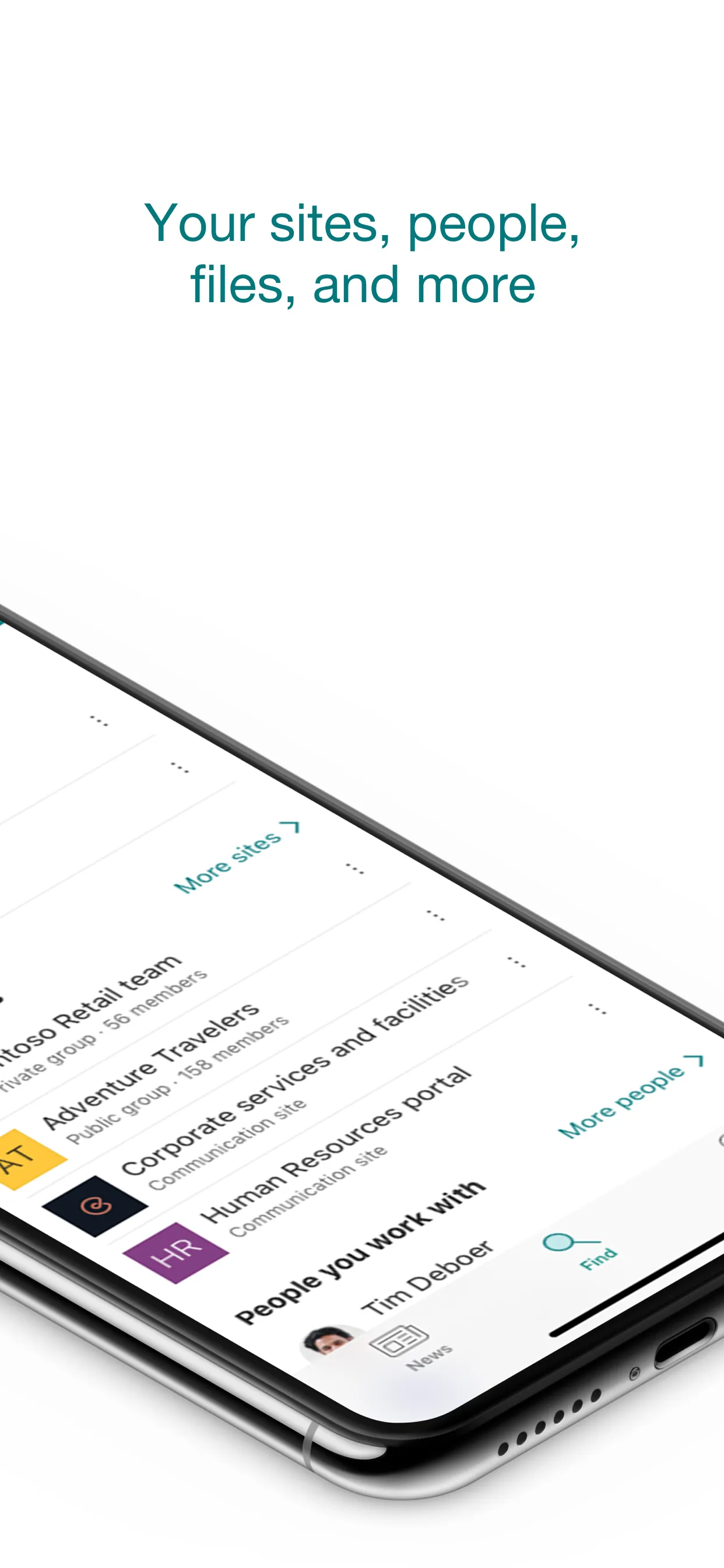 Microsoft SharePoint iphone screenshot 2