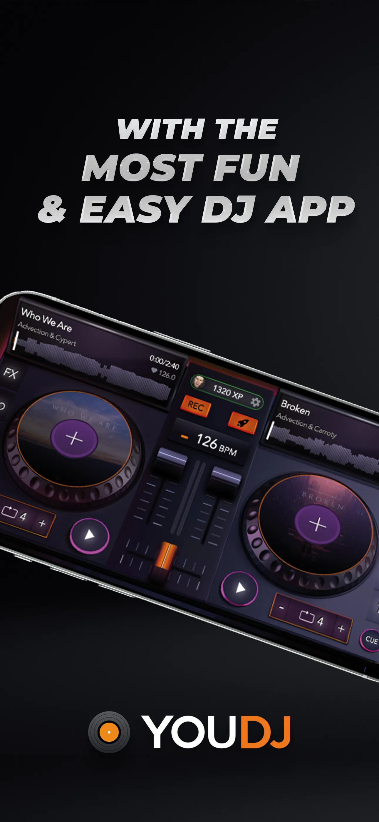 YouDJ Mixer - Easy DJ app iphone screenshot 2