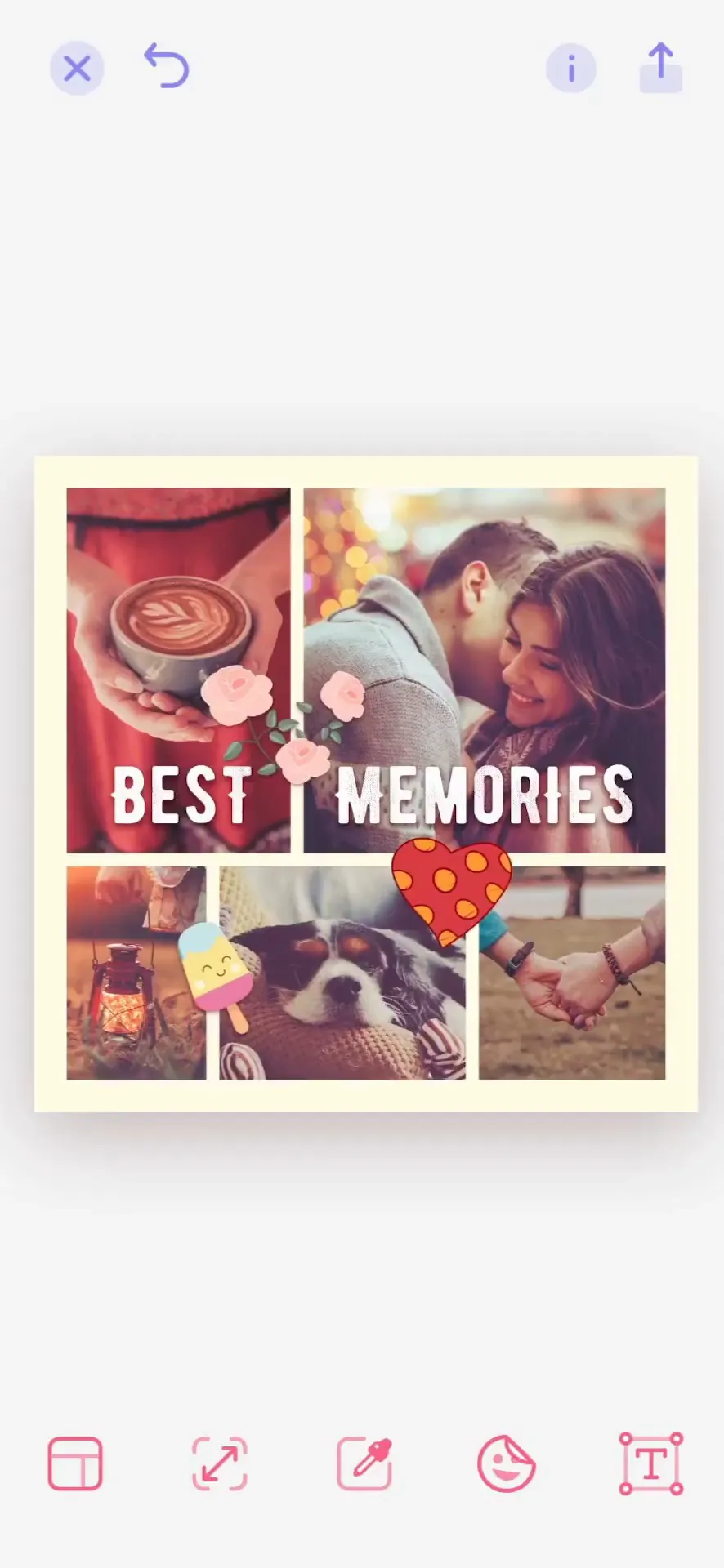 Photo Collage Maker PicJointer iphone screenshot 1