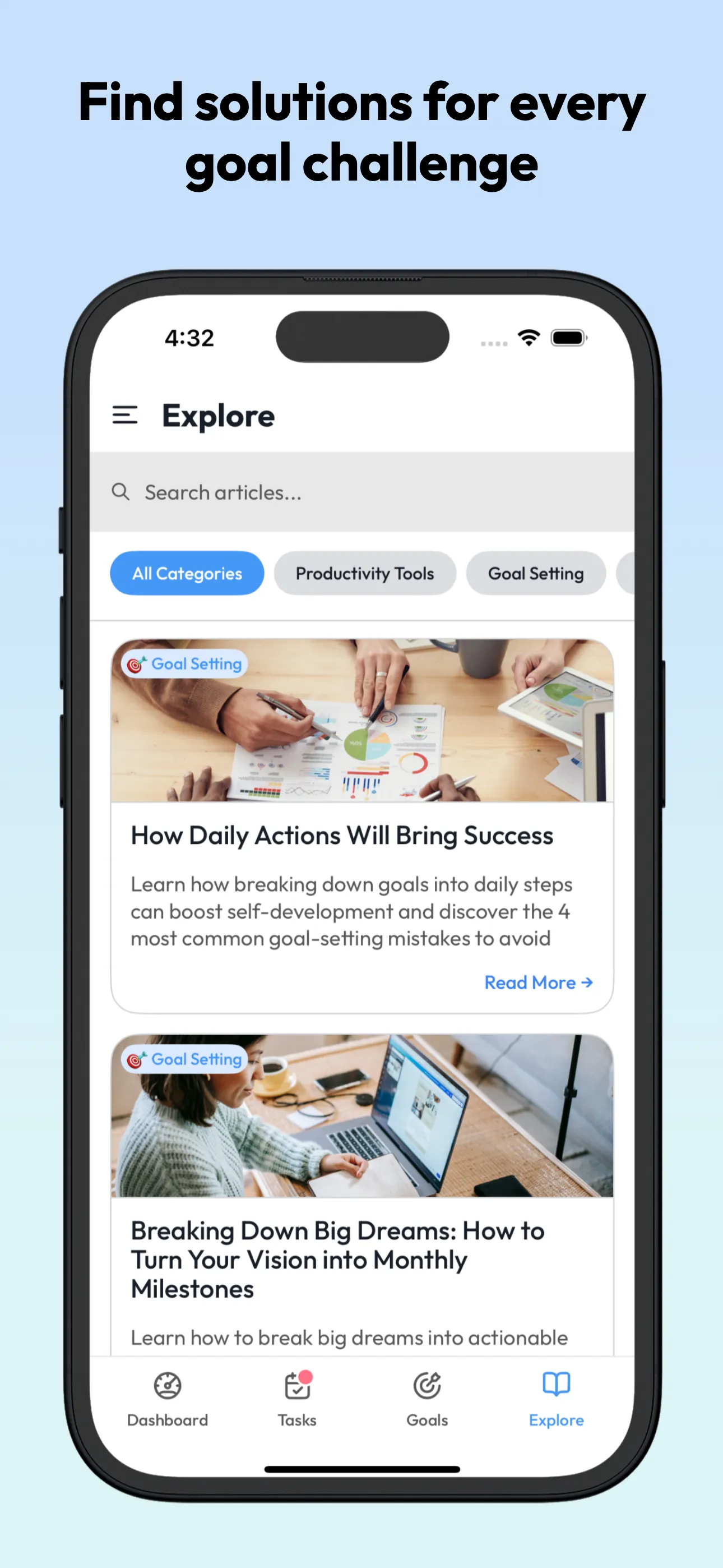 Goals Tracker & Productivity iphone screenshot 7