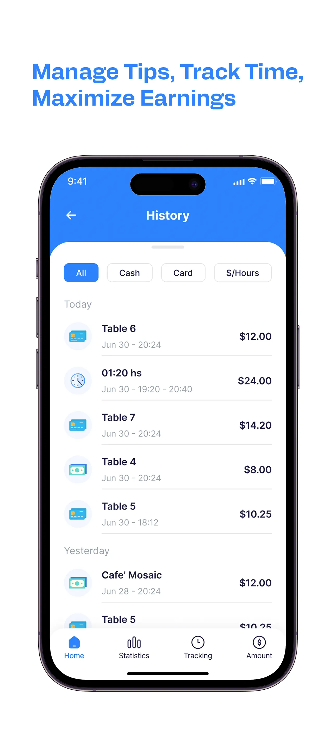 My Coins - your tips tracker! iphone screenshot 2