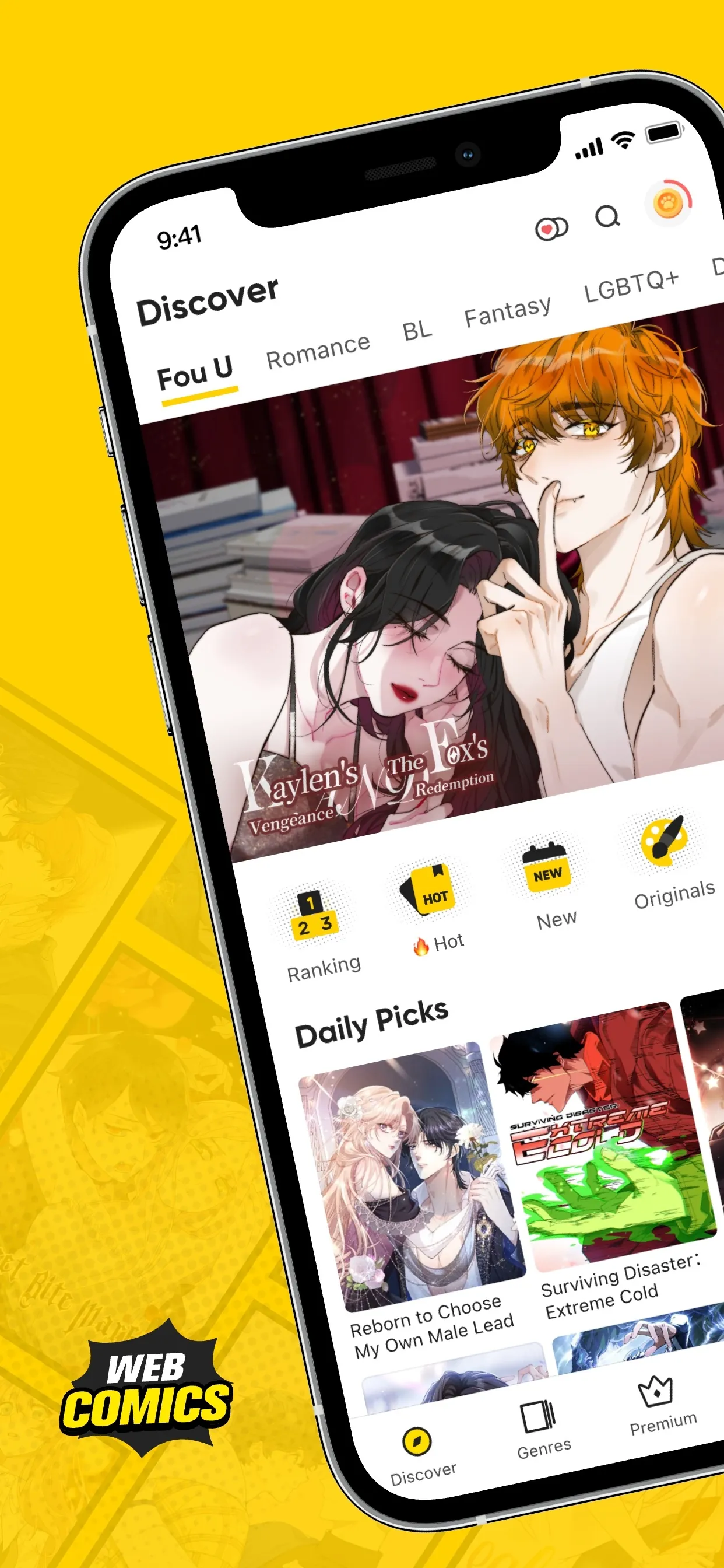 WebComics - Webtoon, Manga iphone screenshot 1