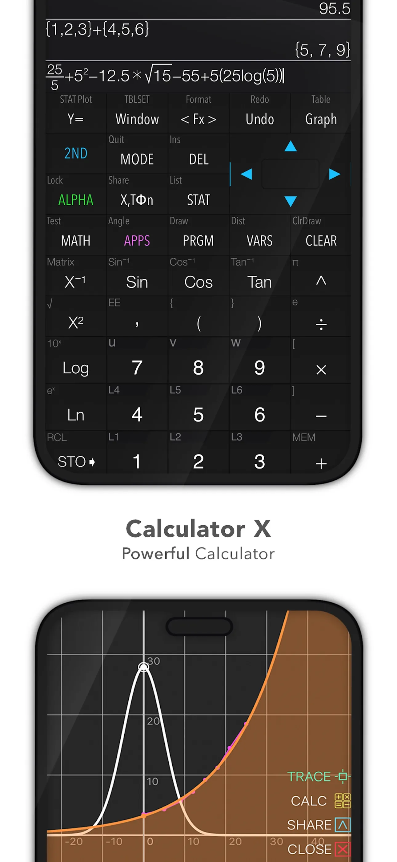 Graphing Calculator X84 iphone screenshot 2
