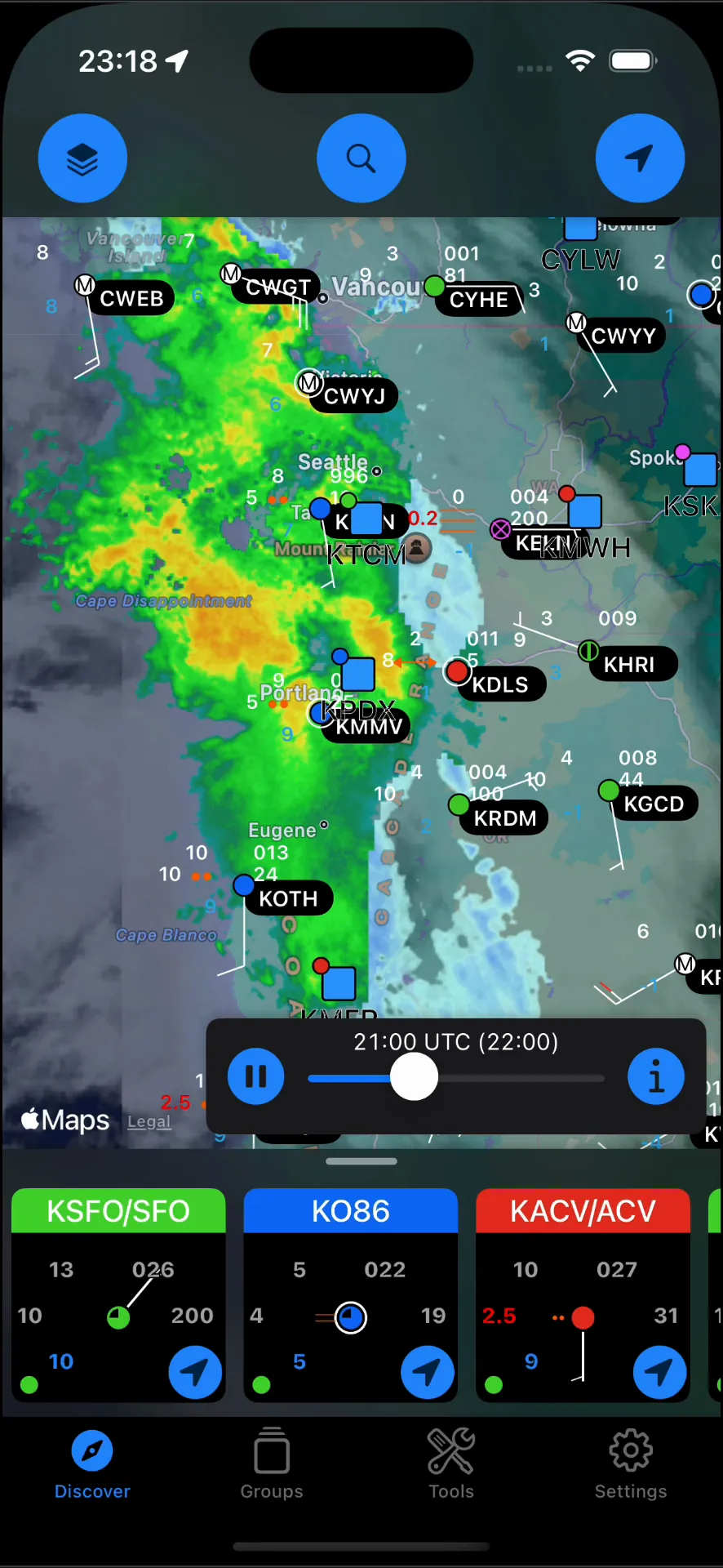 WX Aviation Weather iphone screenshot 1