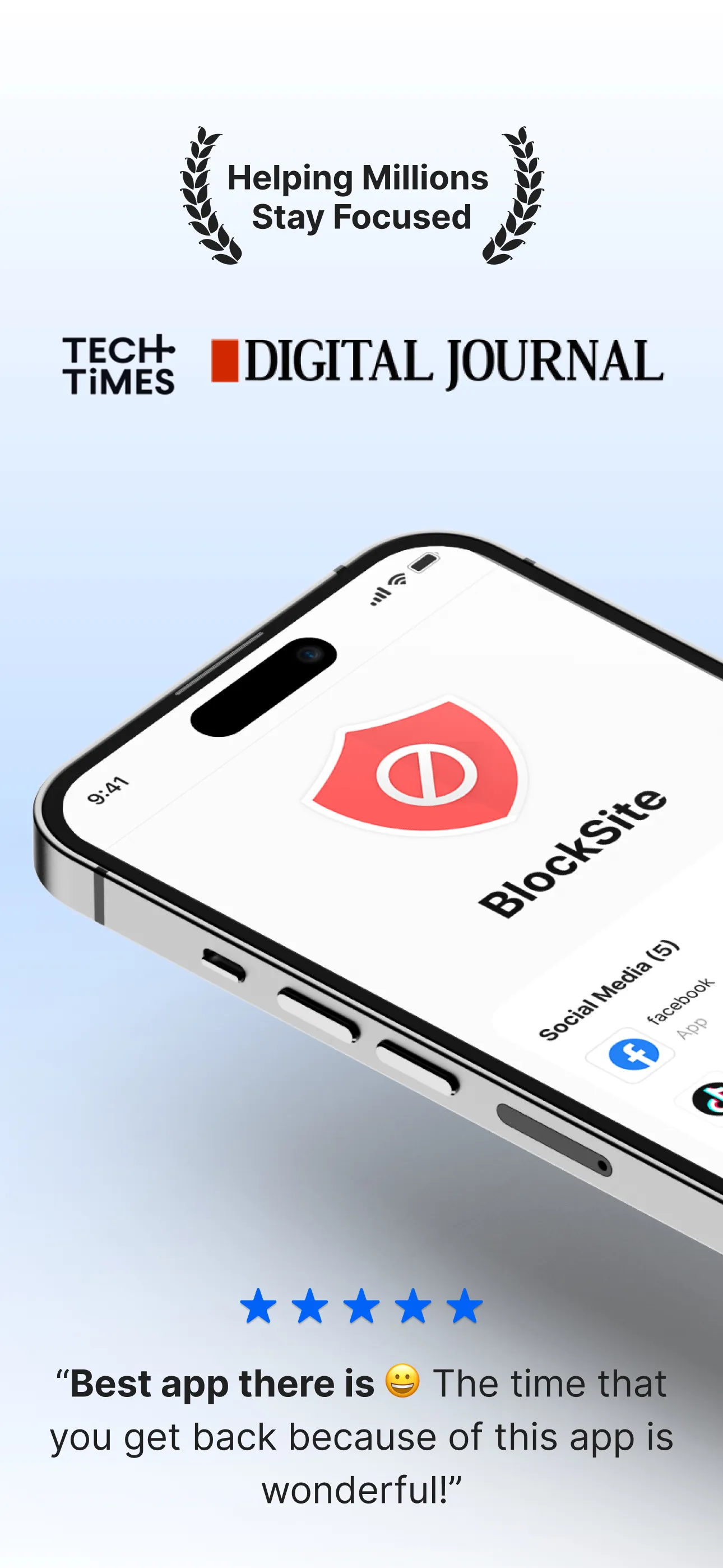 BlockSite: Block Apps & Focus iphone screenshot 1