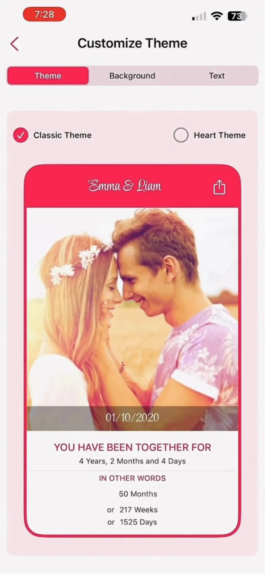 My Love・Relationship Tracker iphone screenshot 1