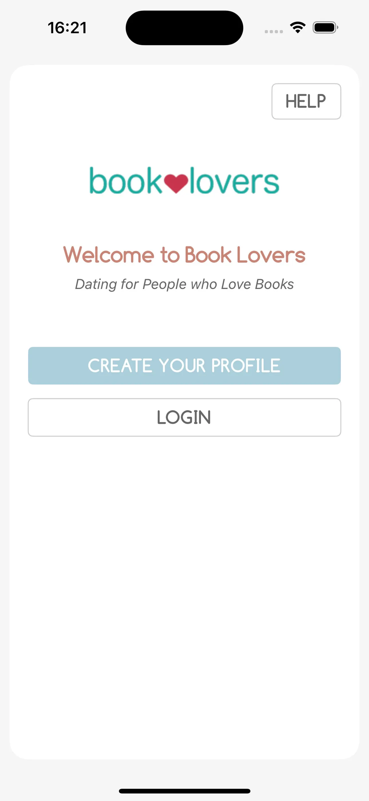 Book Lovers Dating iphone screenshot 1