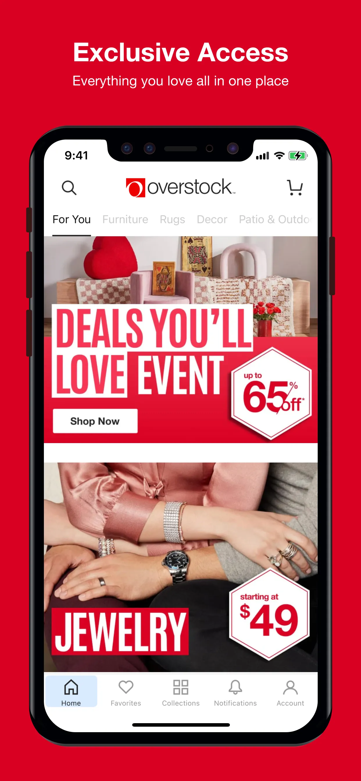 Overstock iphone screenshot 2