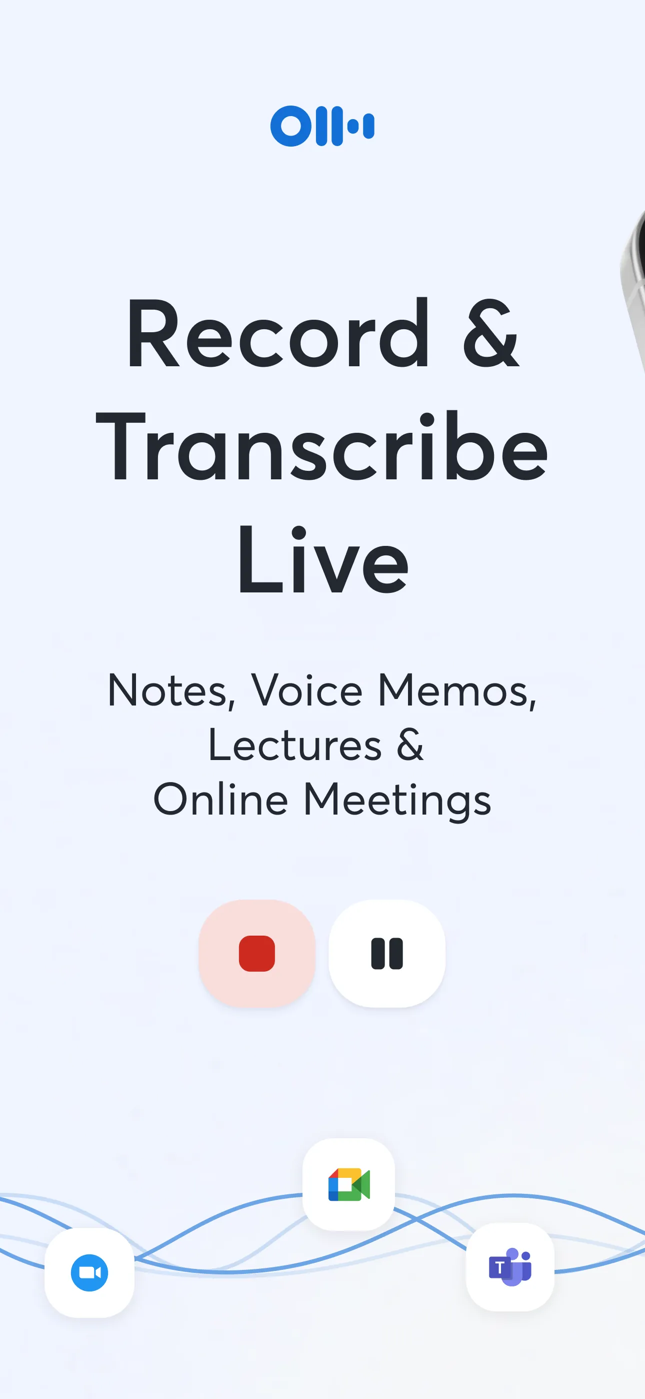 Otter Transcribe Voice Notes iphone screenshot 1