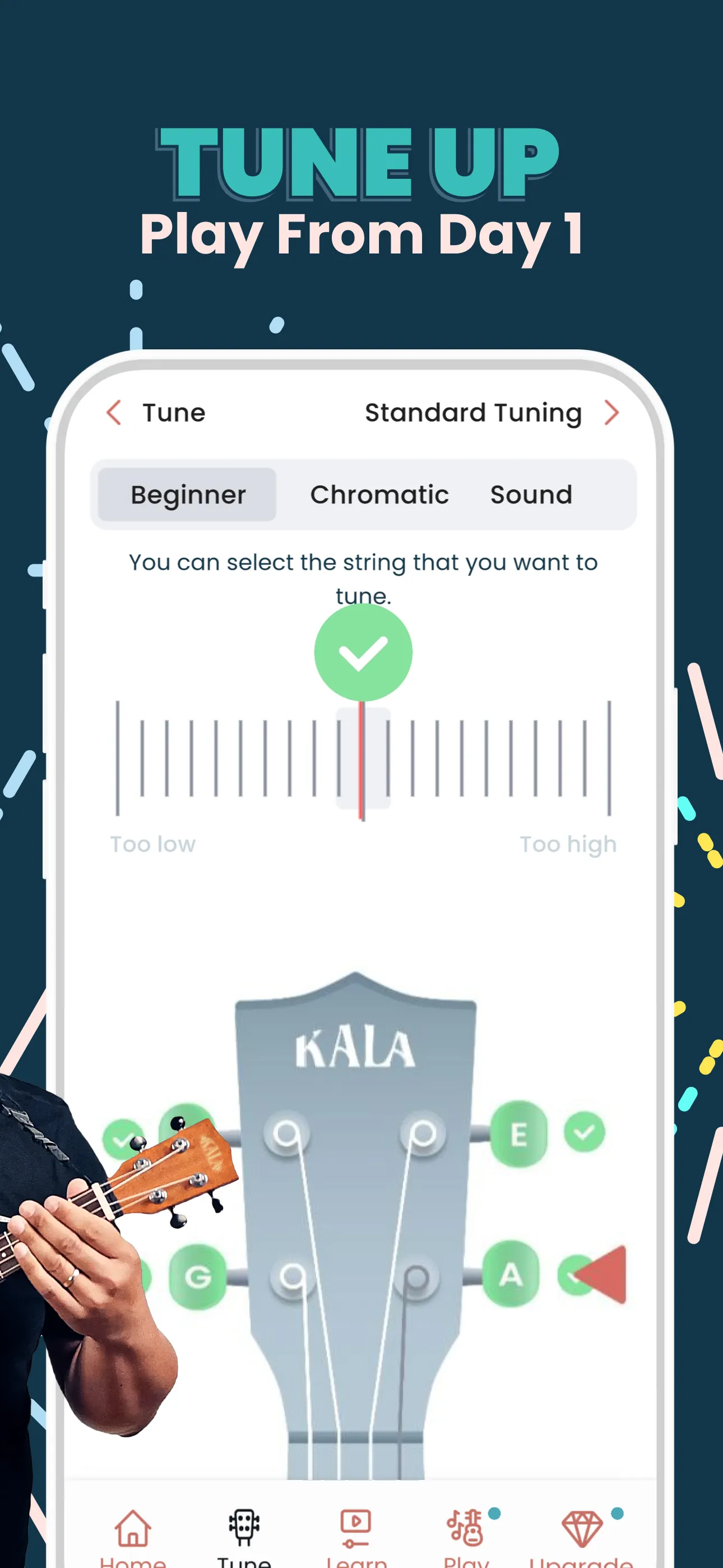 Ukulele Tuner & Lessons: Kala iphone screenshot 4