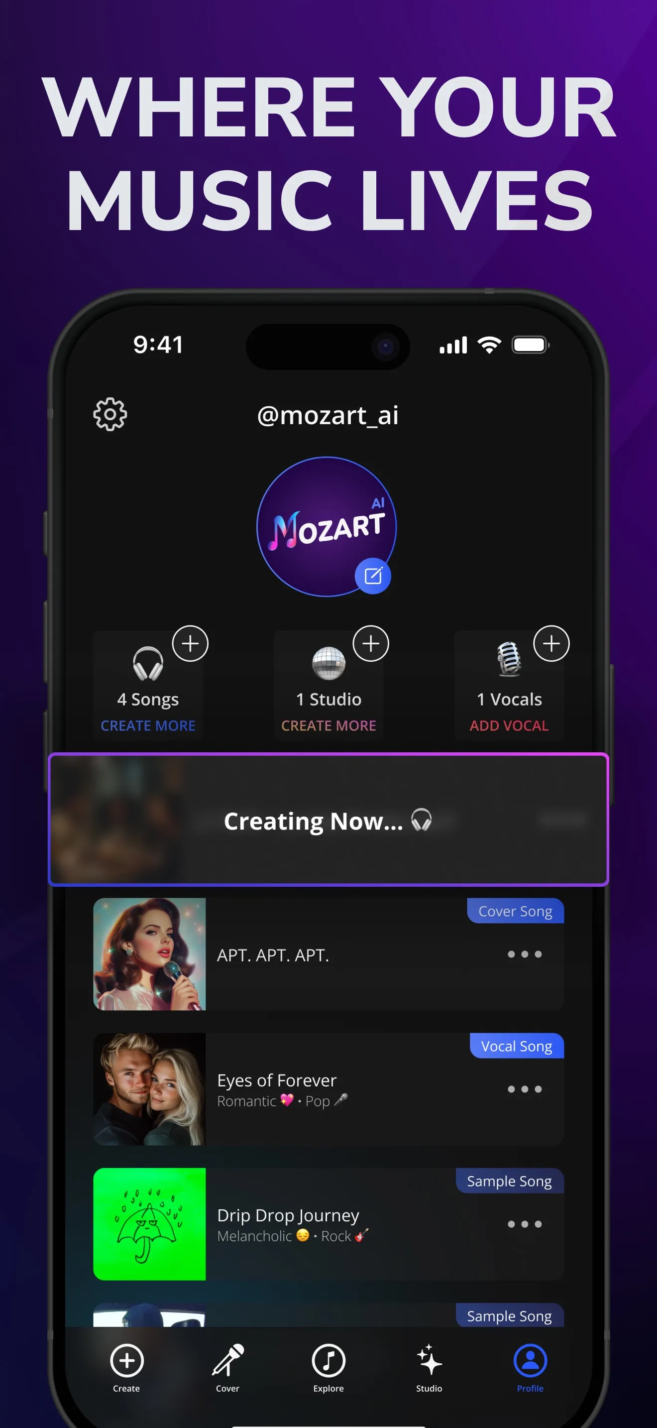 AI Song Generator - Mozart iphone screenshot 7