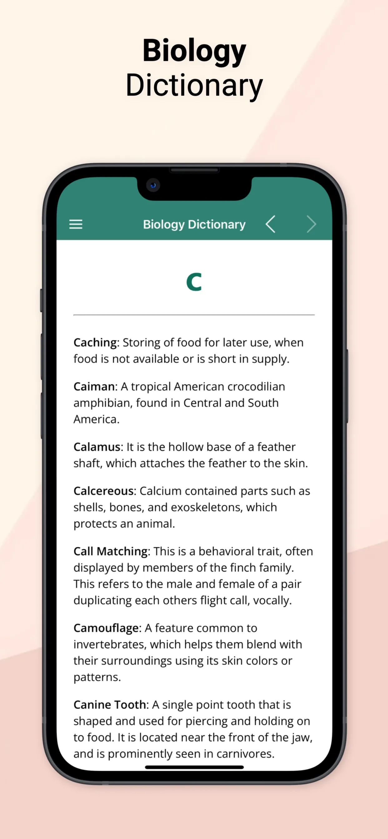 Biology Dictionary & Course iphone screenshot 6