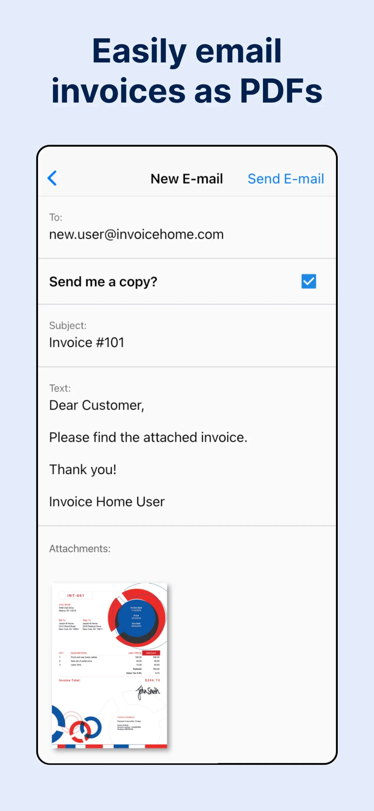 Invoice Maker by Invoice Home iphone screenshot 4