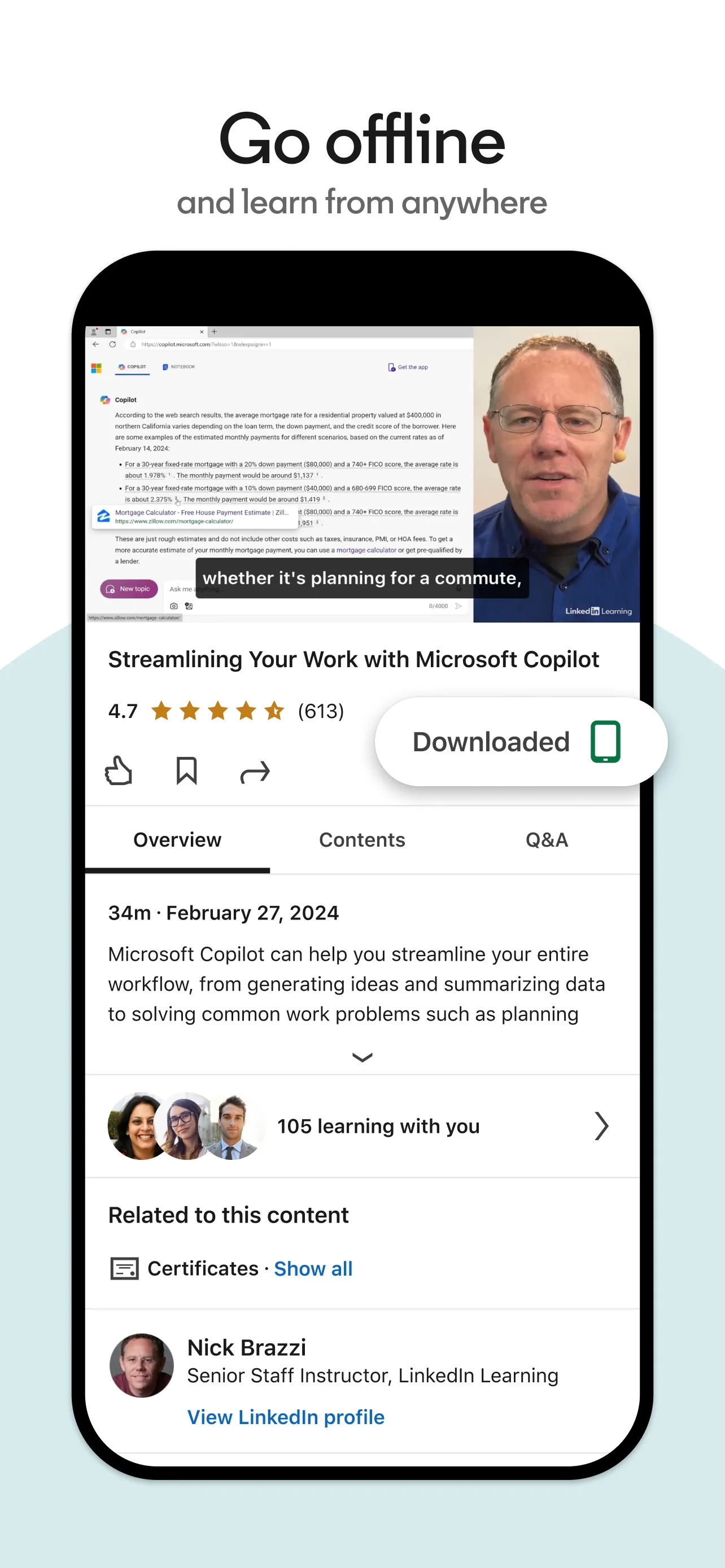 LinkedIn Learning iphone screenshot 4