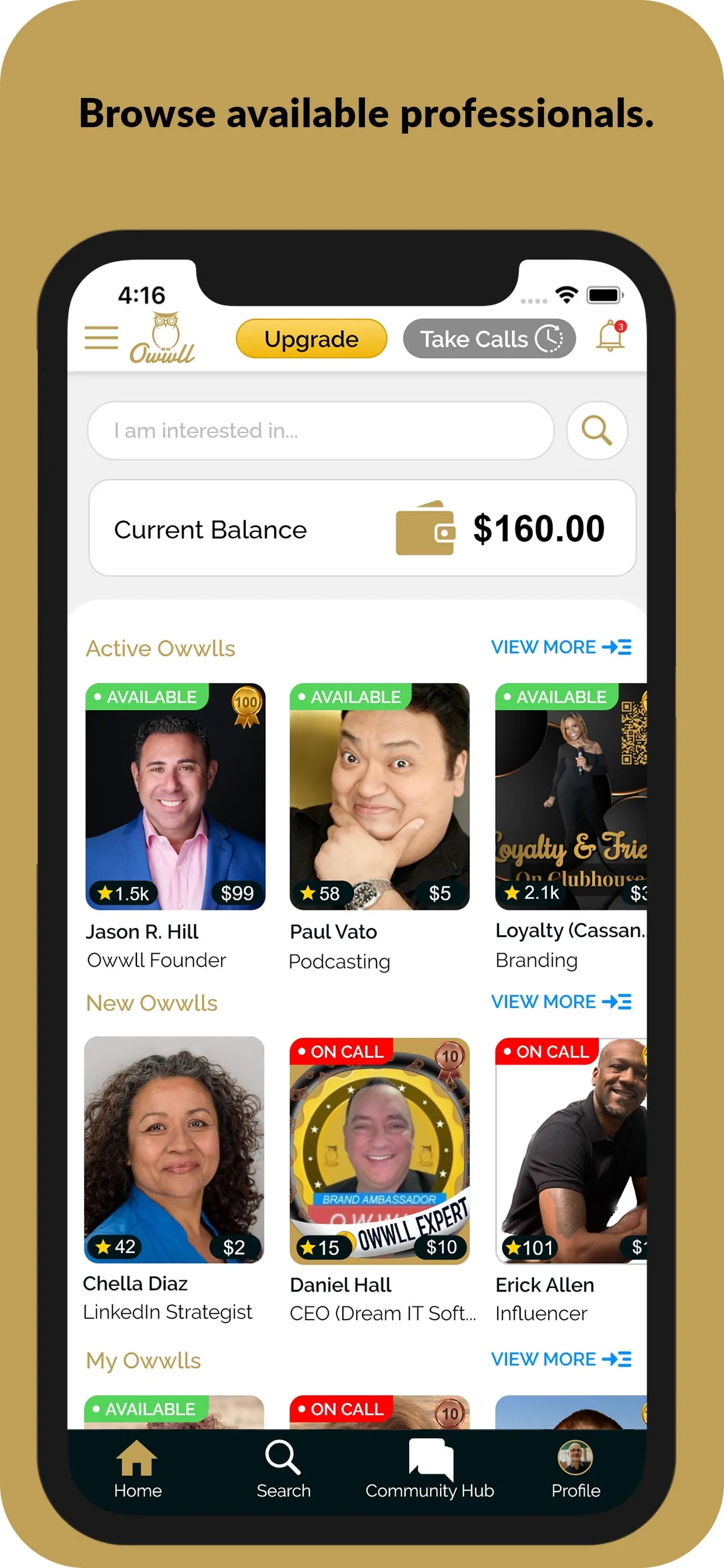 Owwll: Instant 1:1 Networking iphone screenshot 2