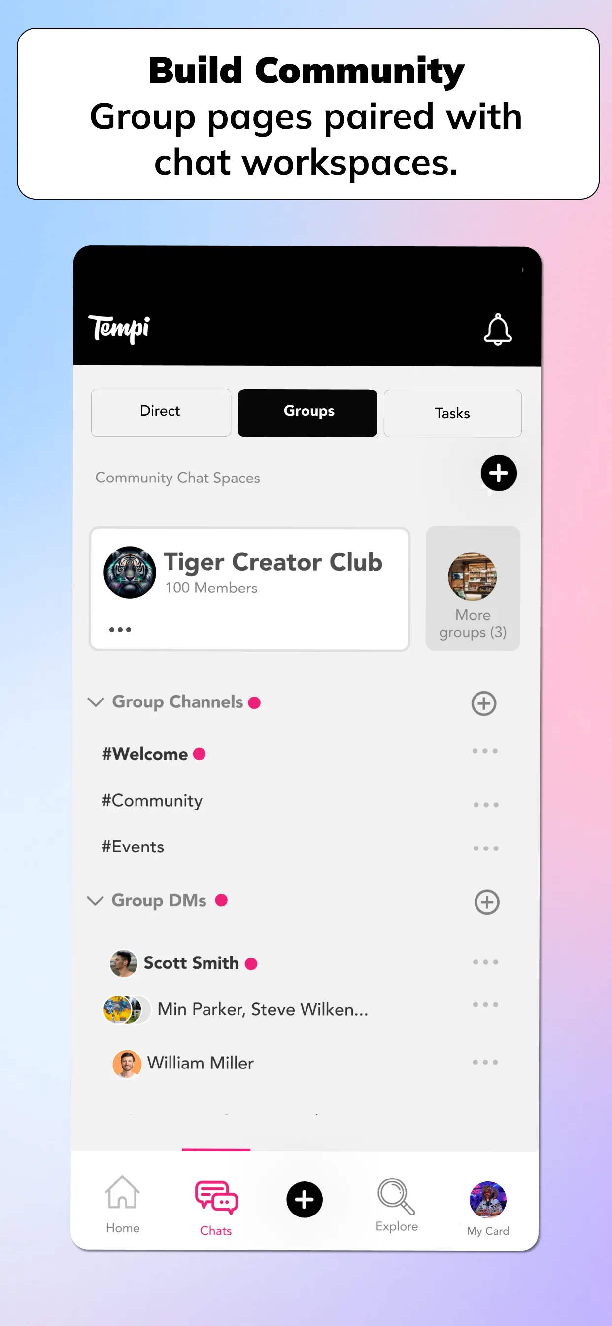 Tempi: Network & Work Together iphone screenshot 6