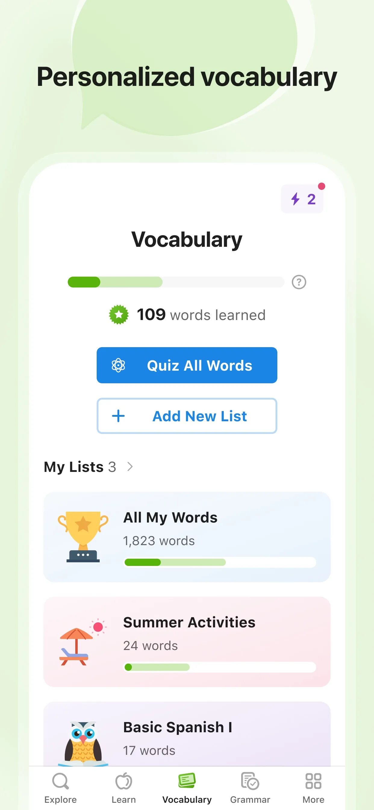 SpanishDictionary.com Learning iphone screenshot 5