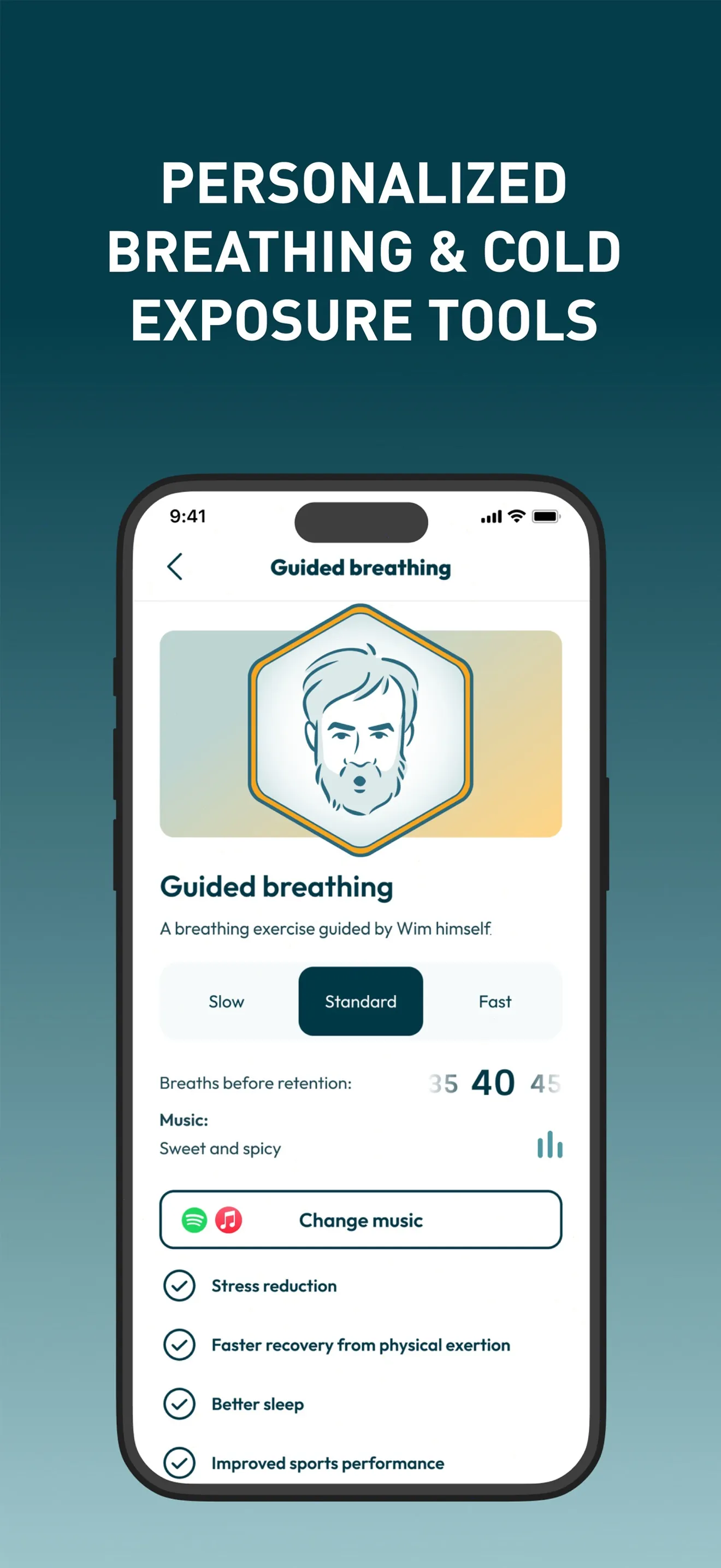 Wim Hof Method: Breathwork iphone screenshot 3