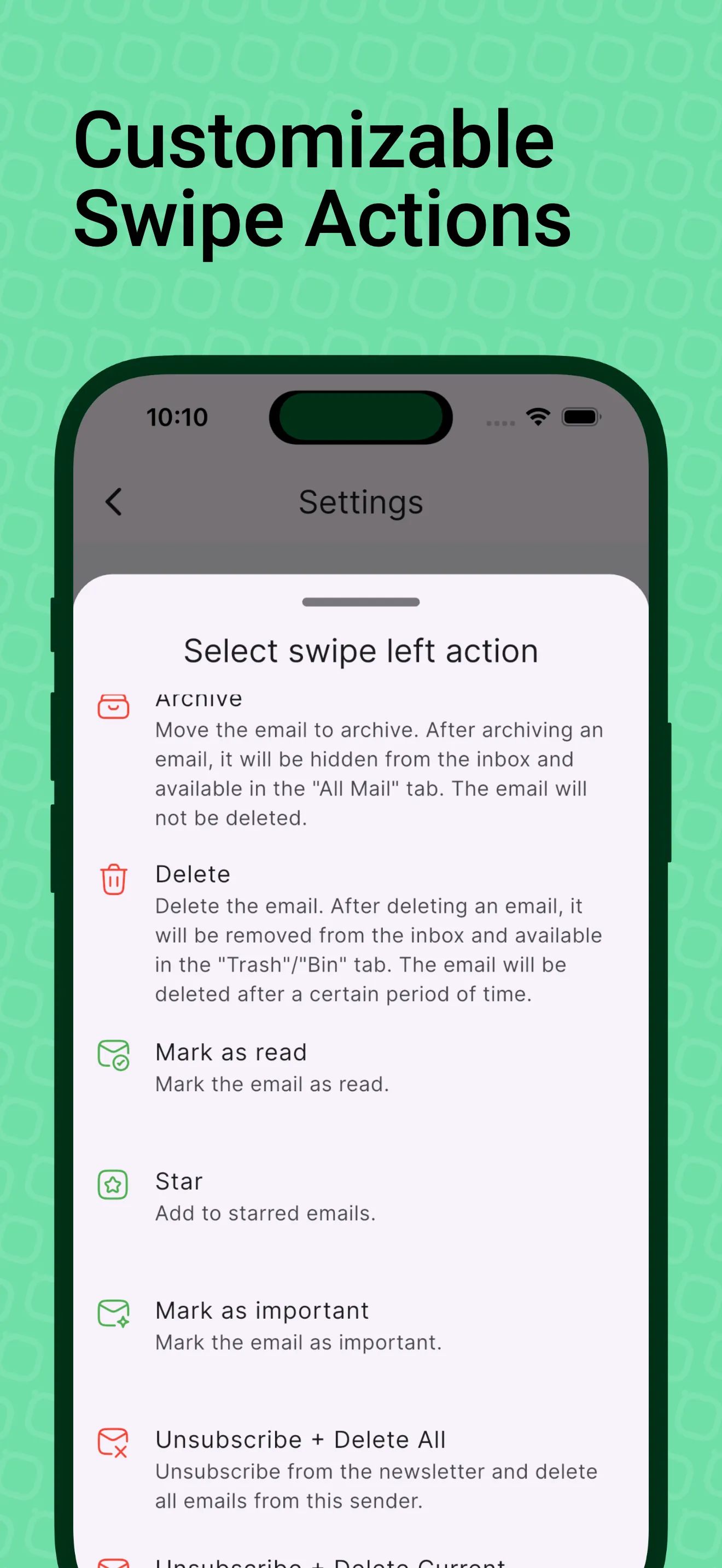 InboxSwipe: Reach Inbox Zero iphone screenshot 2