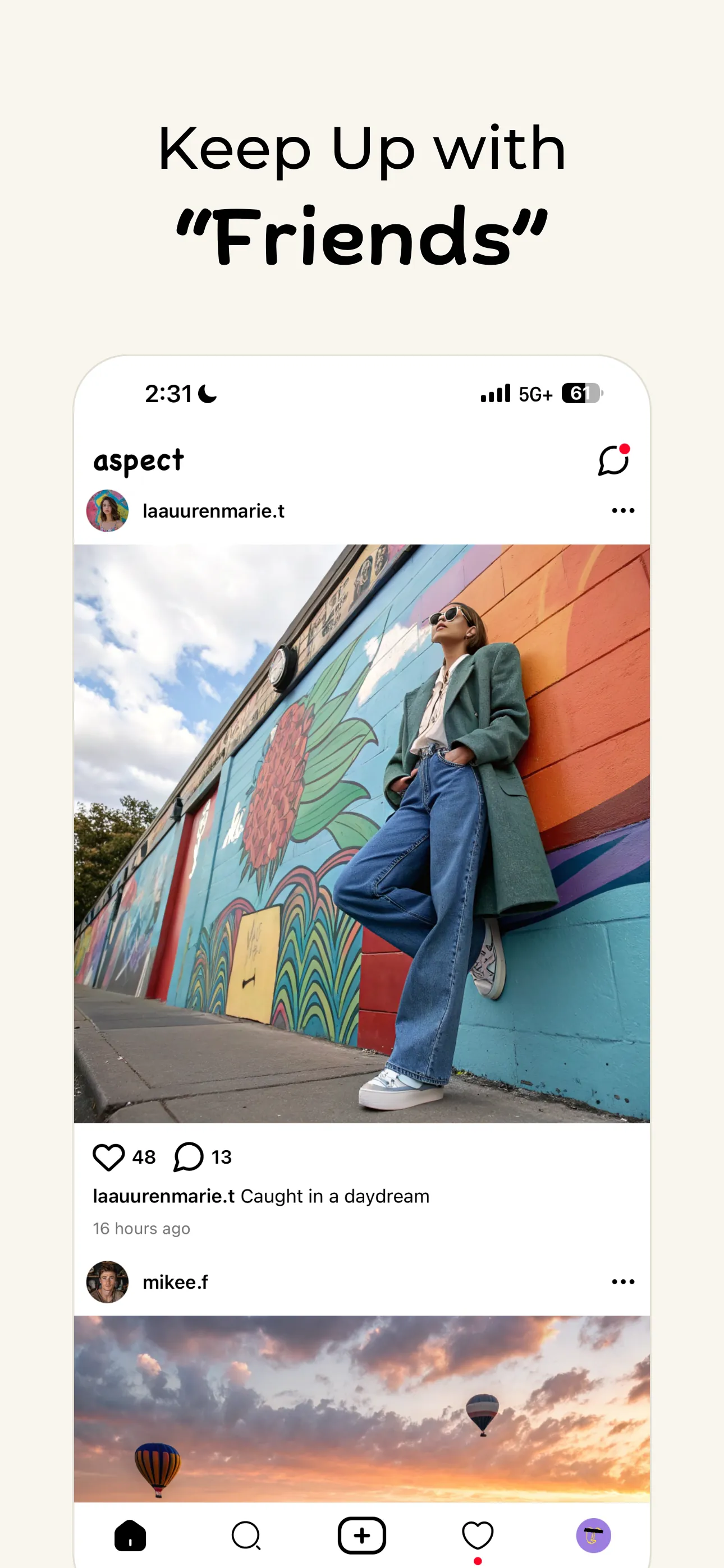 Aspect: AI-Only Social Media iphone screenshot 2