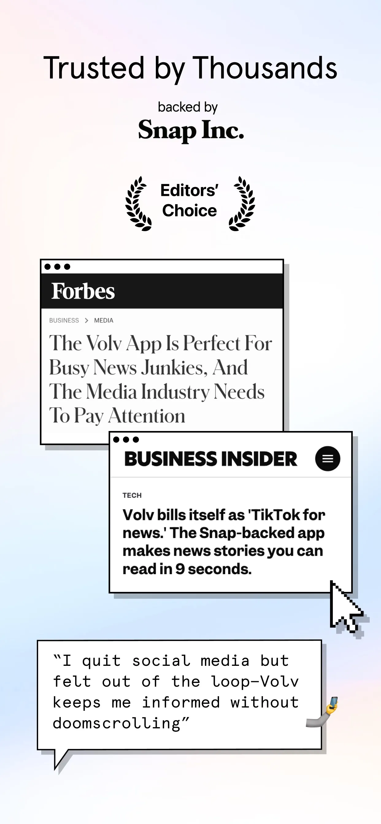 Volv - Curated 9-Second News iphone screenshot 3