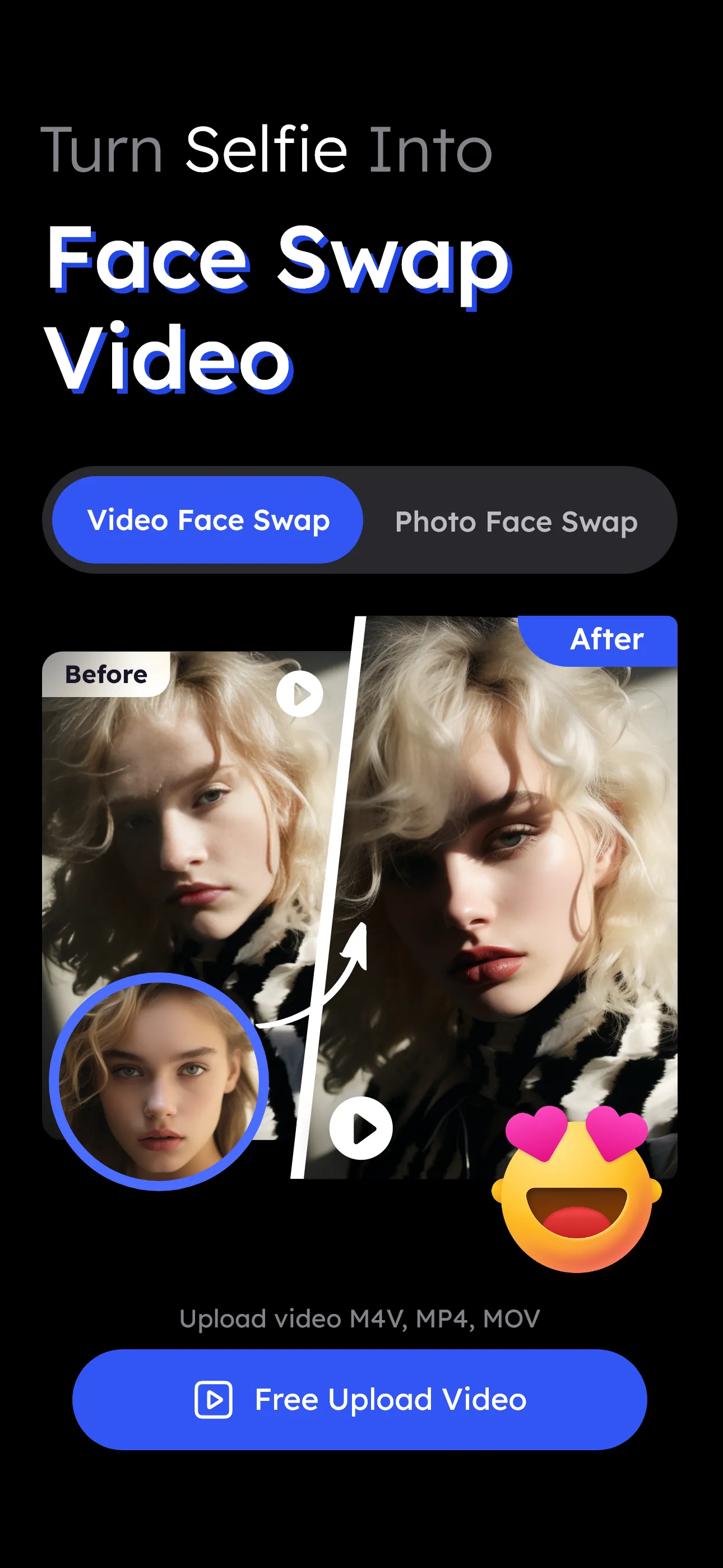 Vidqu Video & Photo Face Swap iphone screenshot 1