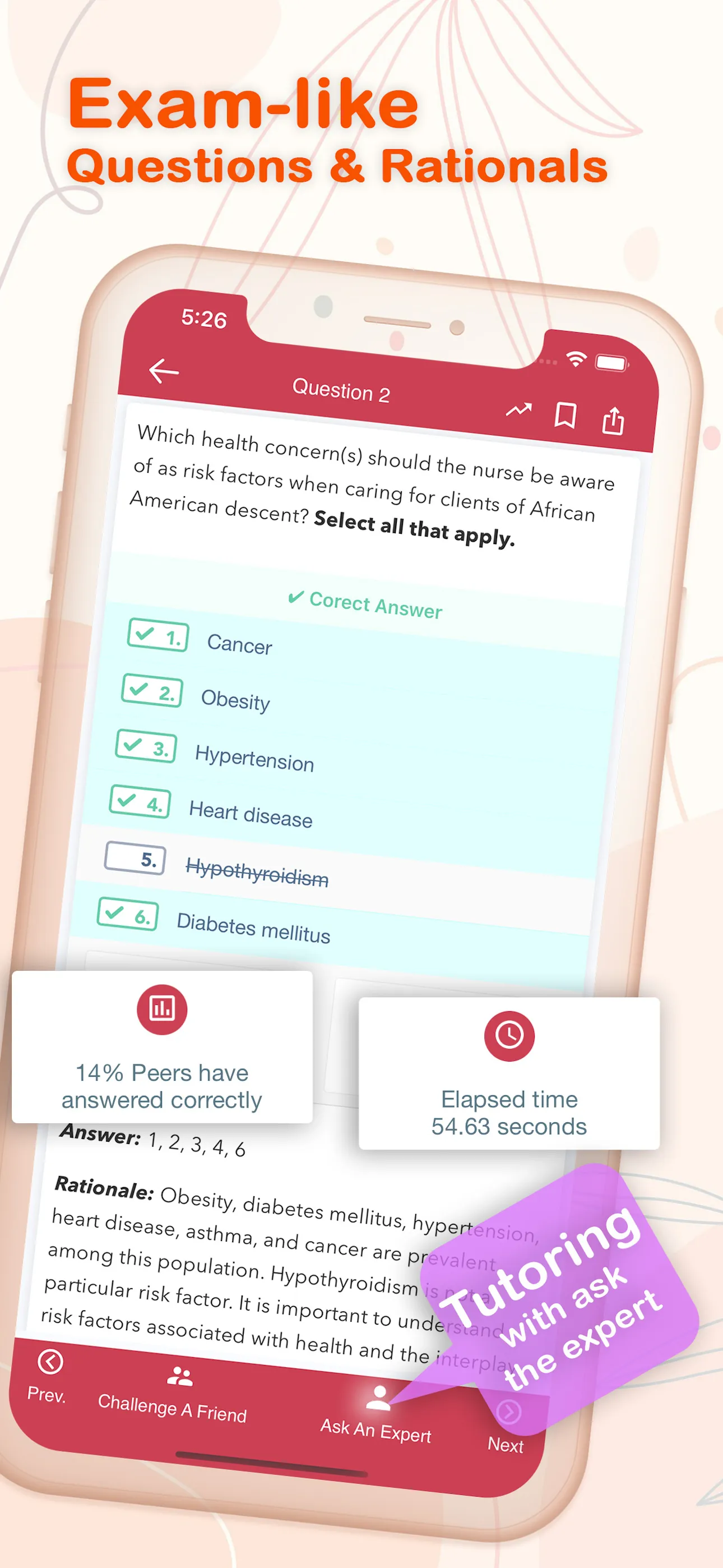 Saunders Comp Review NCLEX RN iphone screenshot 6