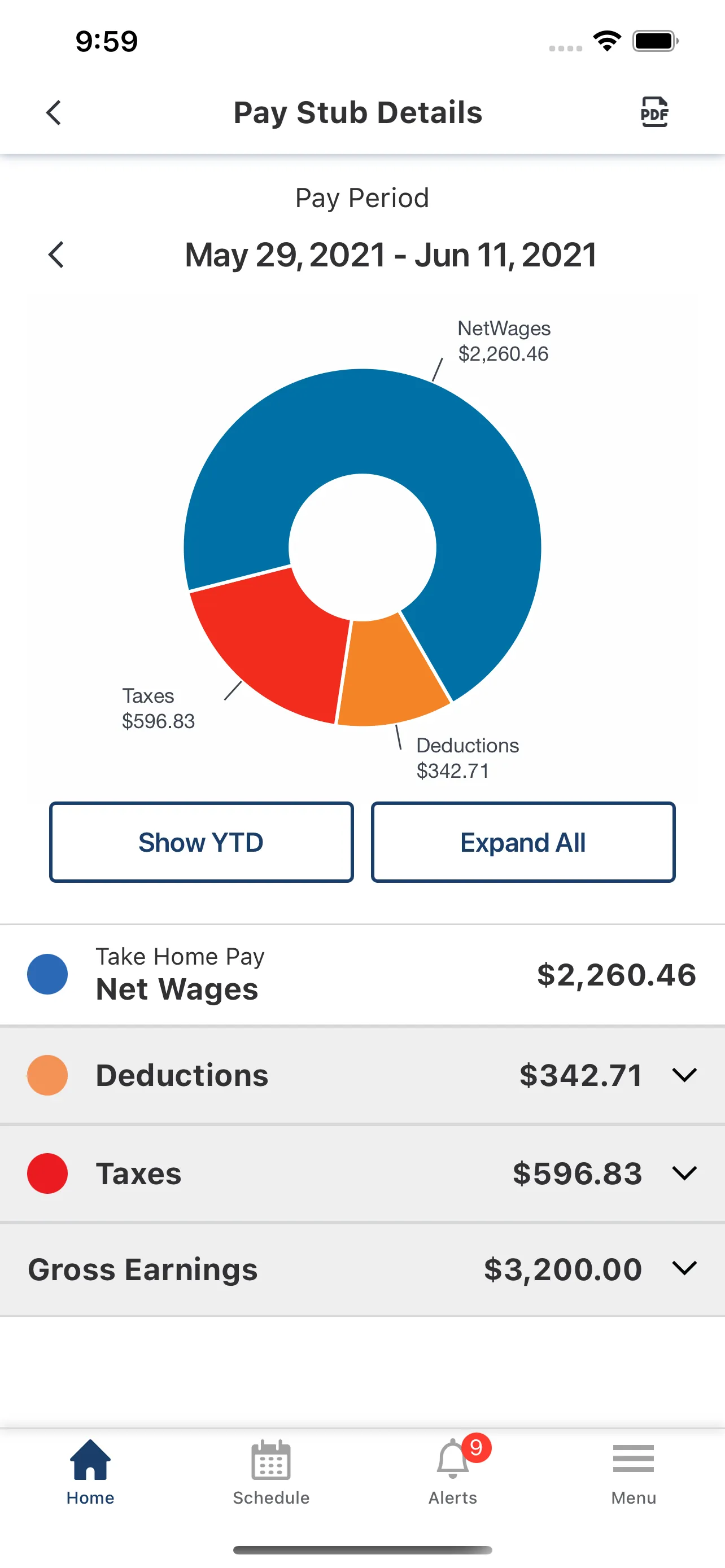 Paycor Mobile iphone screenshot 2