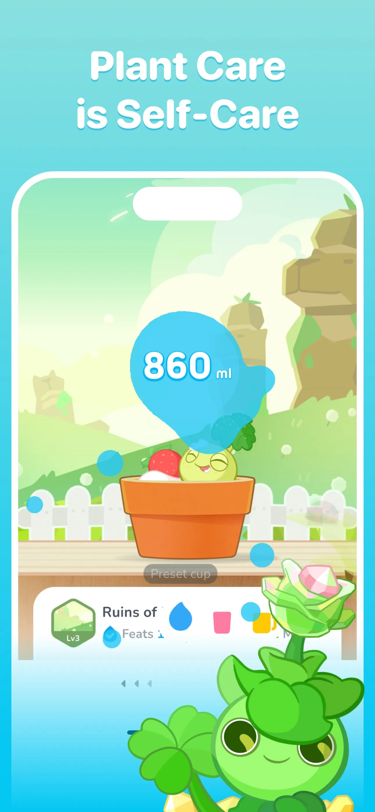 Plant Nanny Cute Water Tracker iphone screenshot 5