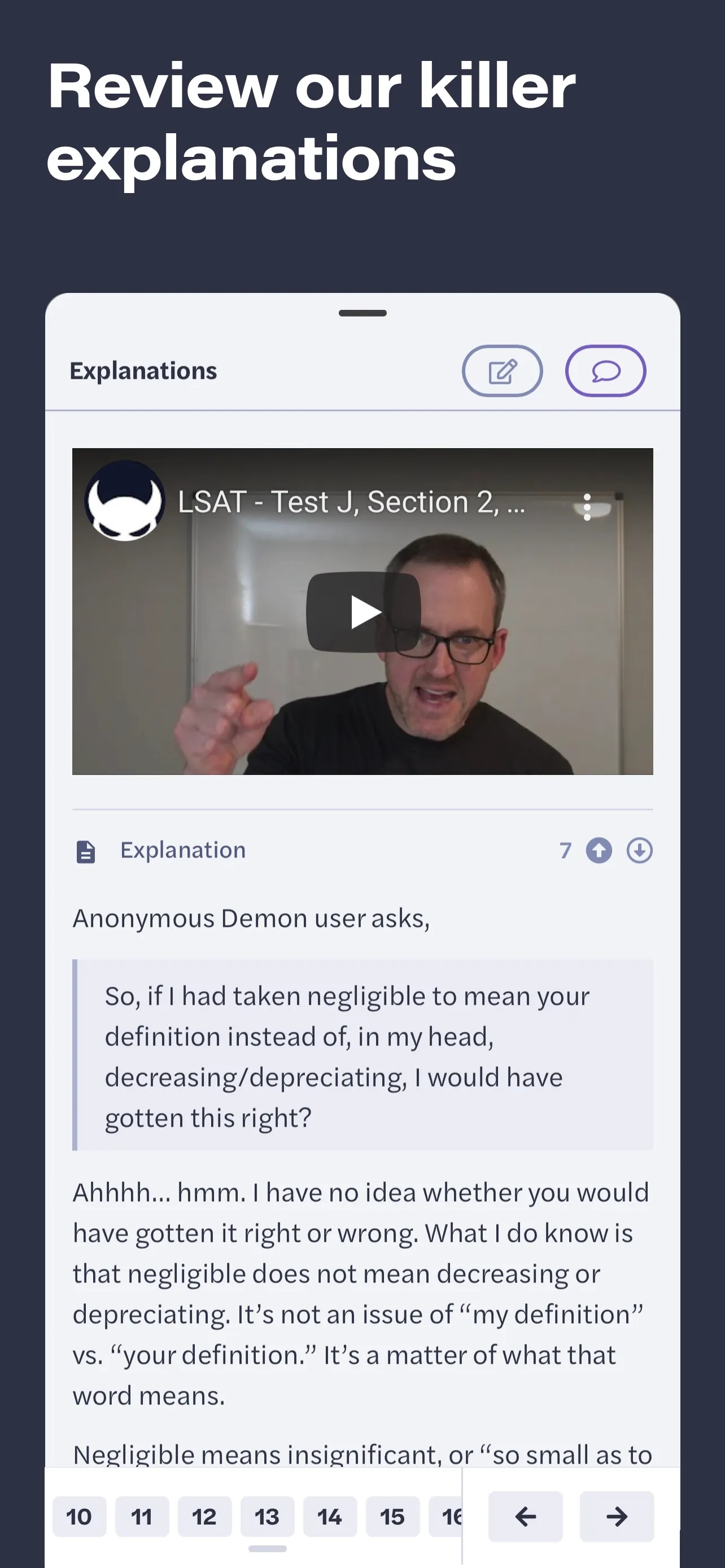 LSAT Demon iphone screenshot 3
