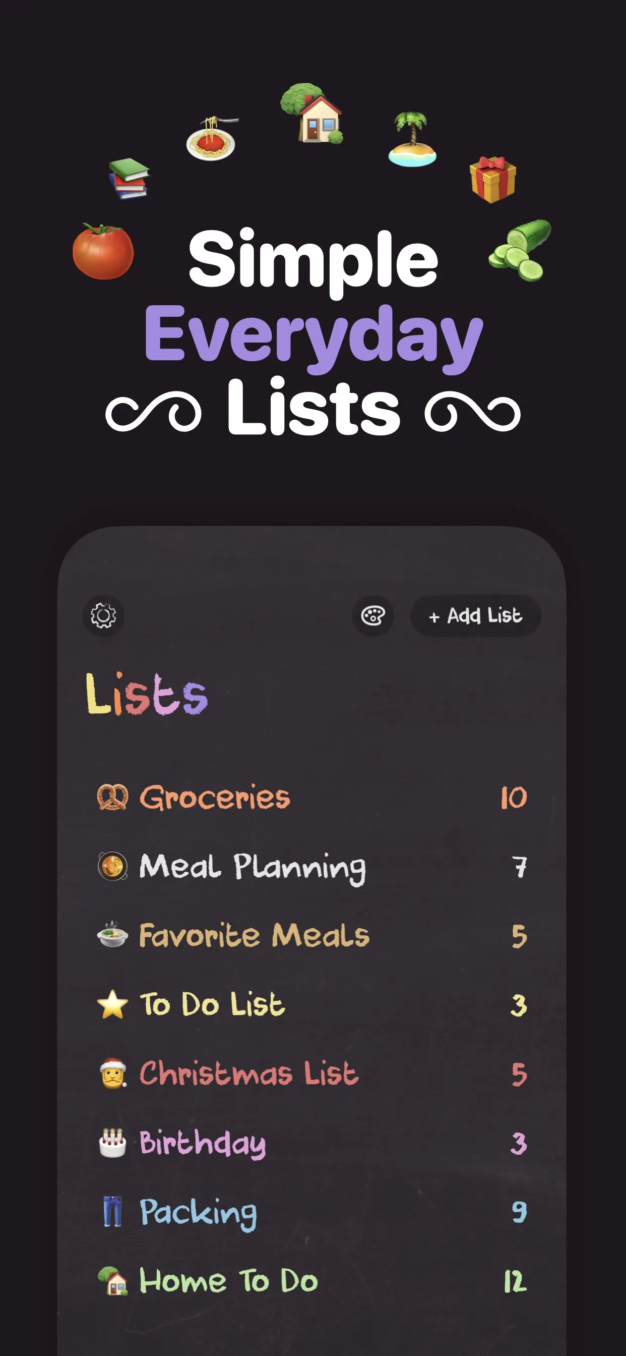 List Maker ◎ iphone screenshot 1