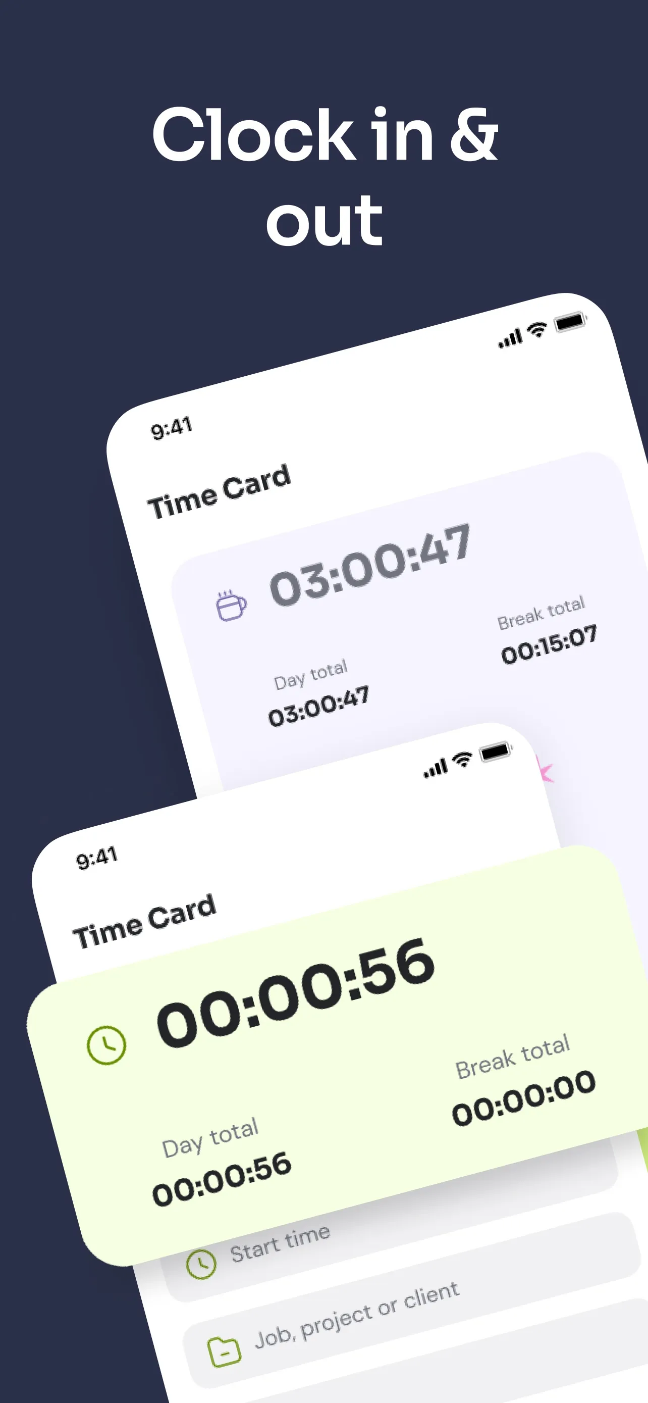 Time Squared - Hours Tracker iphone screenshot 4