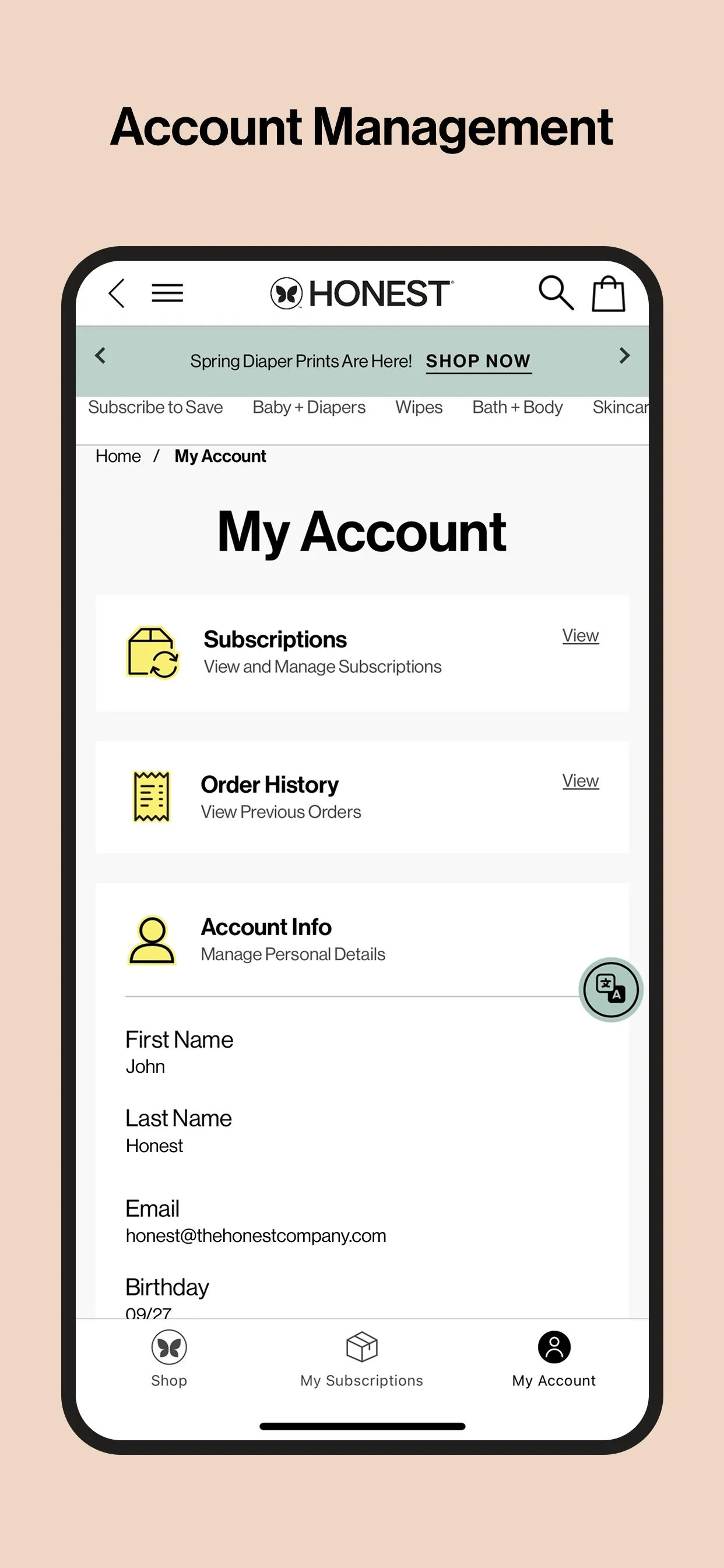 The Honest Company iphone screenshot 4