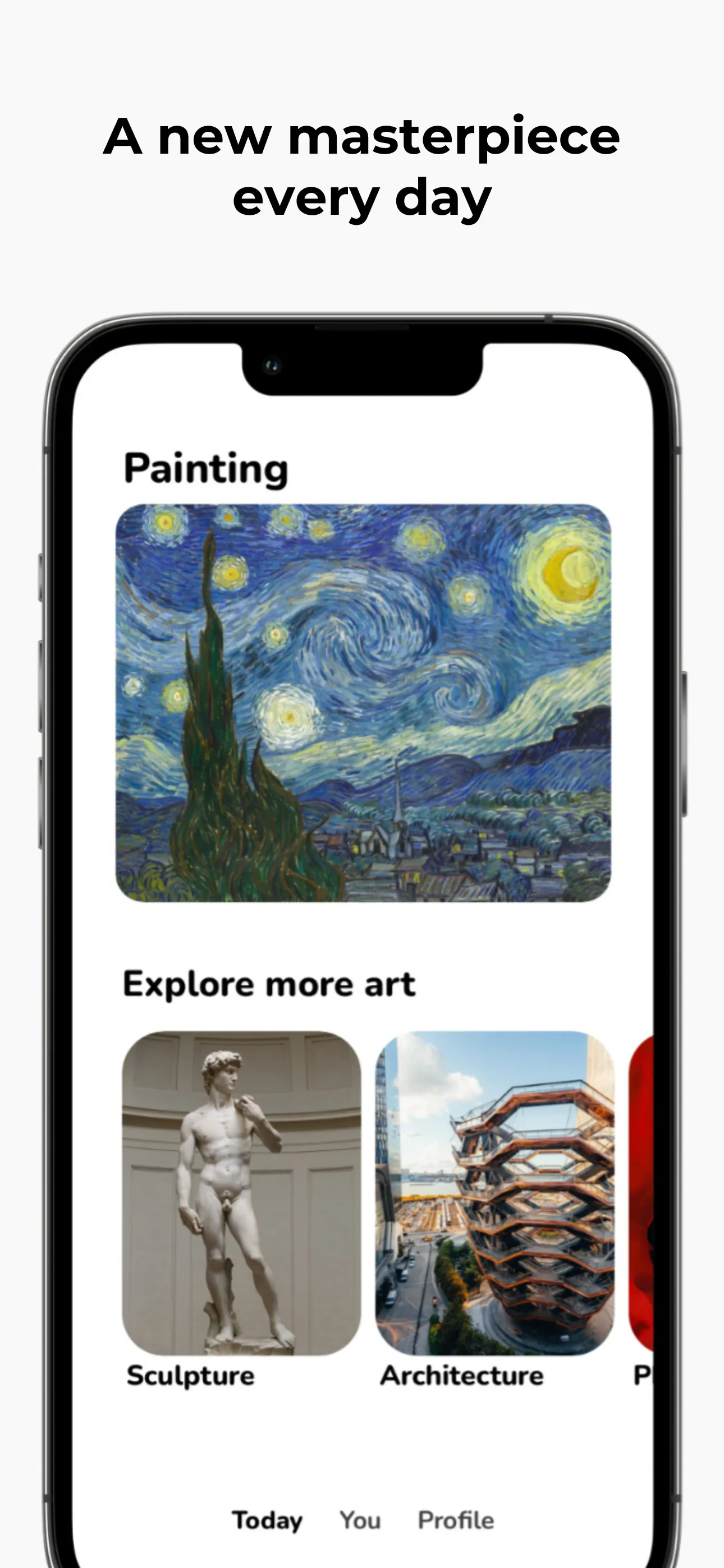 Daily art history and modern iphone screenshot 2