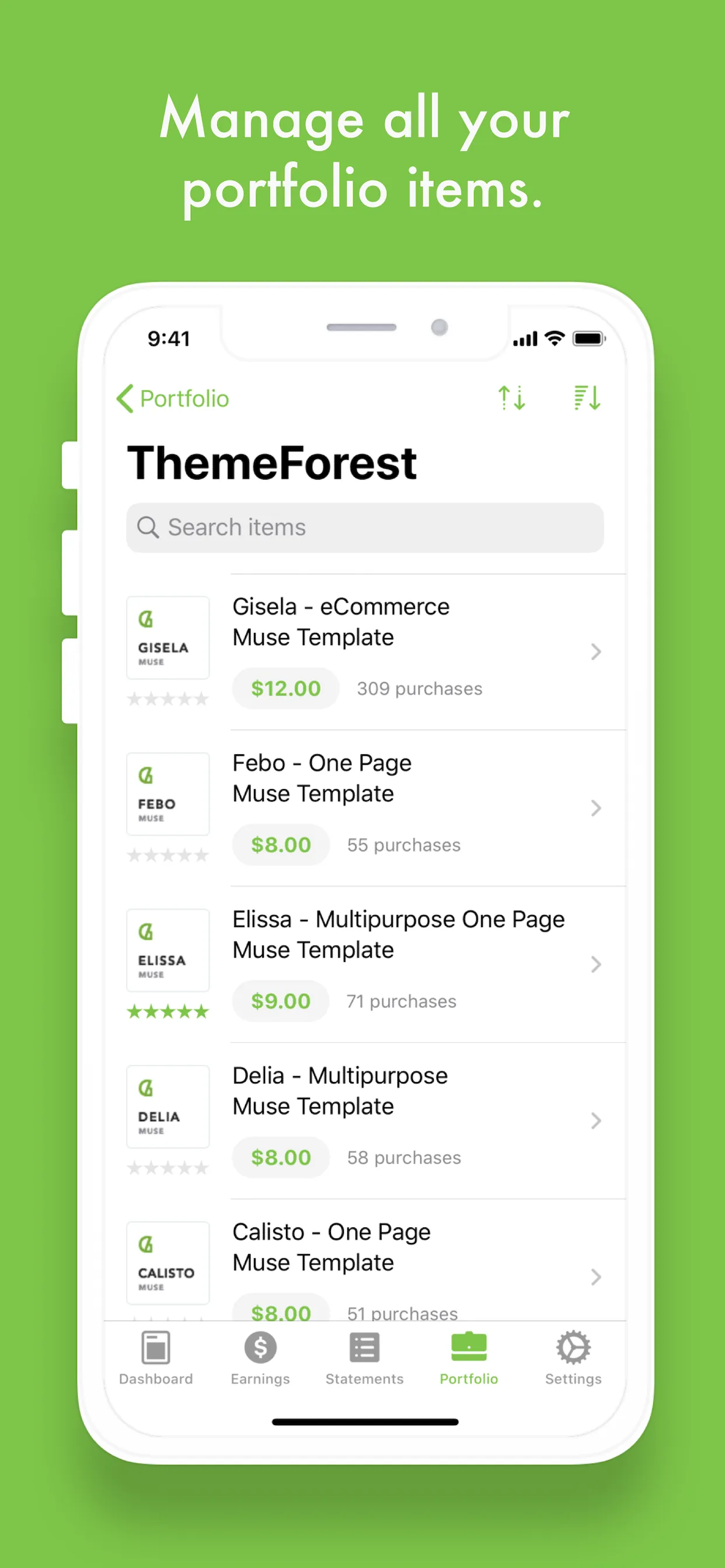 Eden - Envato Sales Tracker iphone screenshot 6