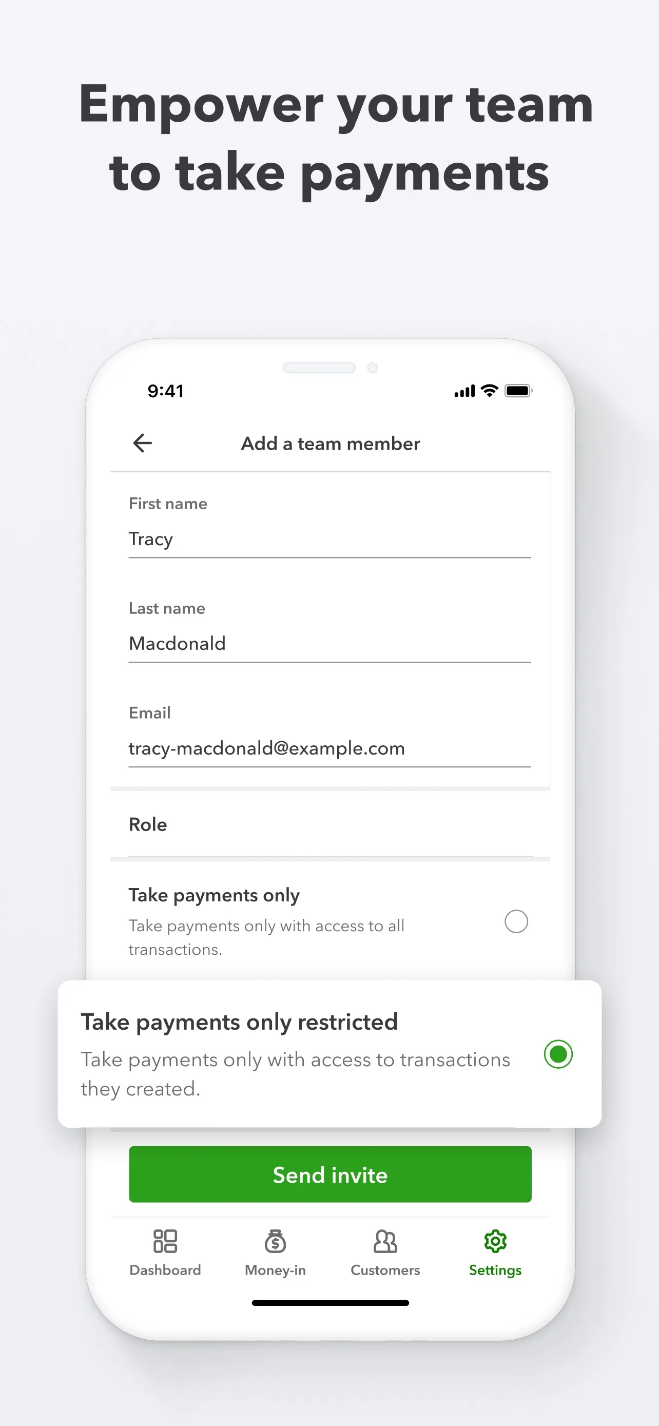 QuickBooks GoPayment POS iphone screenshot 6